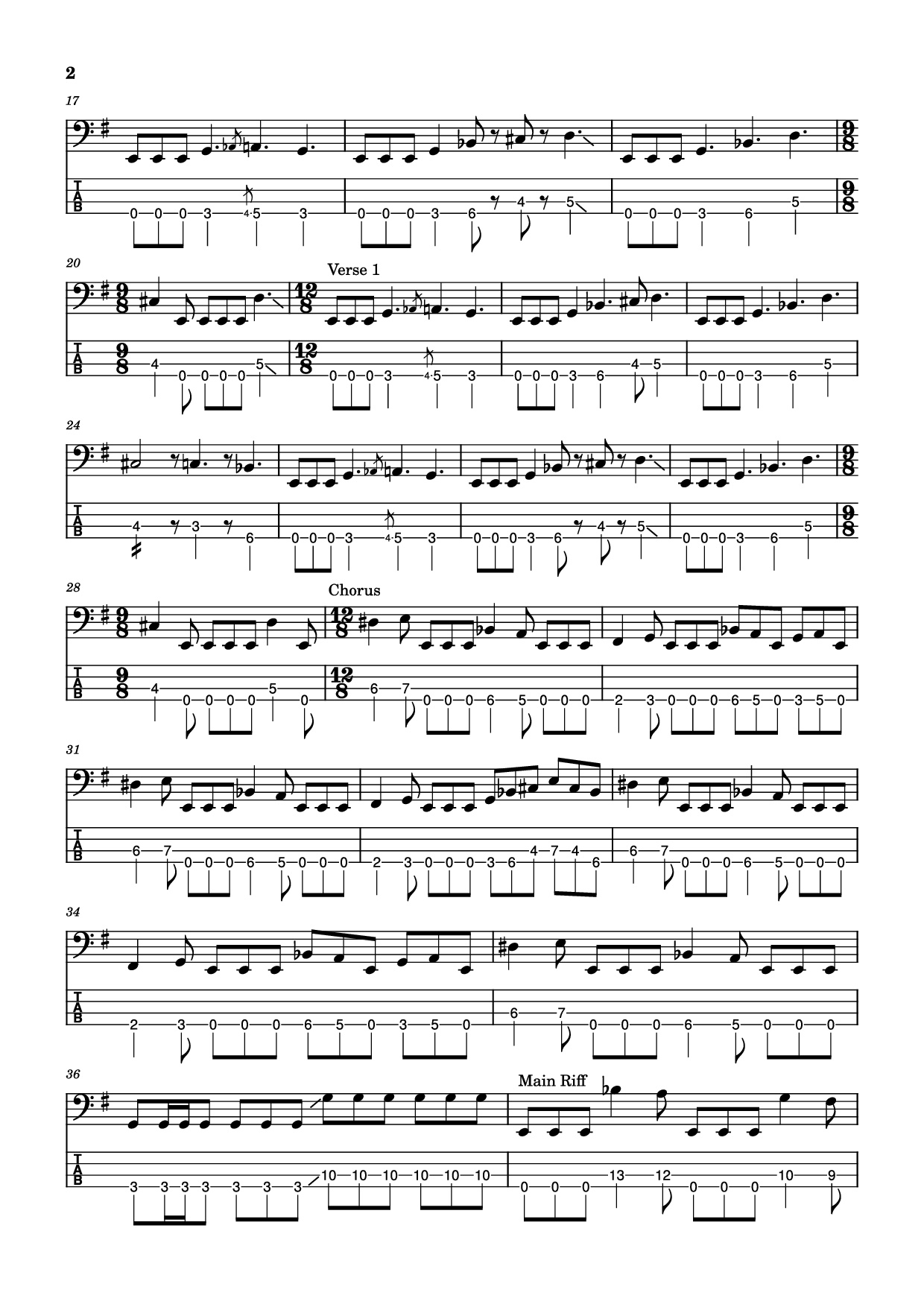 Trang 2 của Sheet nhạc PDF Guitar Tab bài hát Souls of Black Guitar TAB - Peterson, Skolnick, Clemente