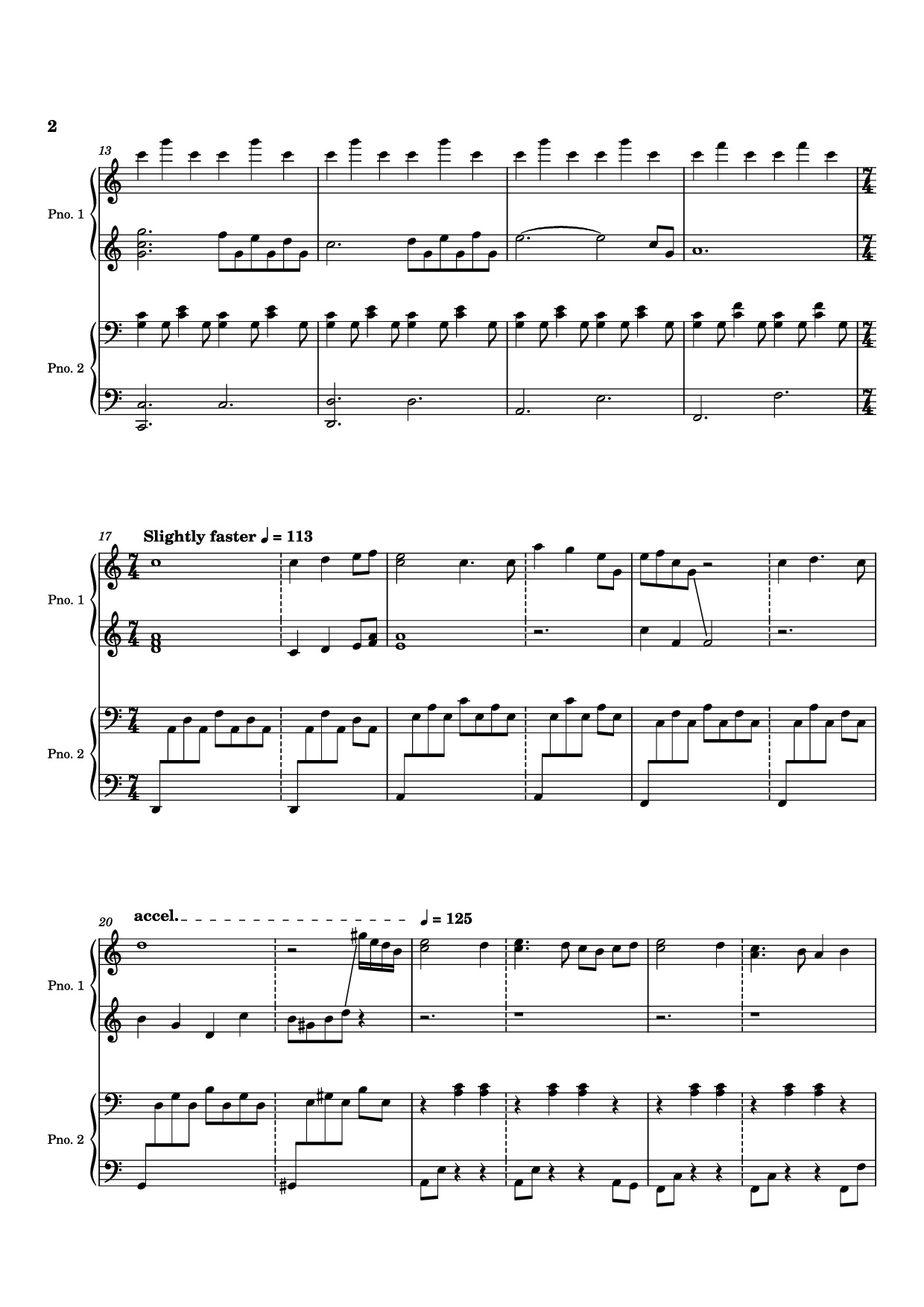Trang 2 của Sheet nhạc PDF Piano bài hát Time is Tearing Us Apart Piano - Kyle Patrick Naval