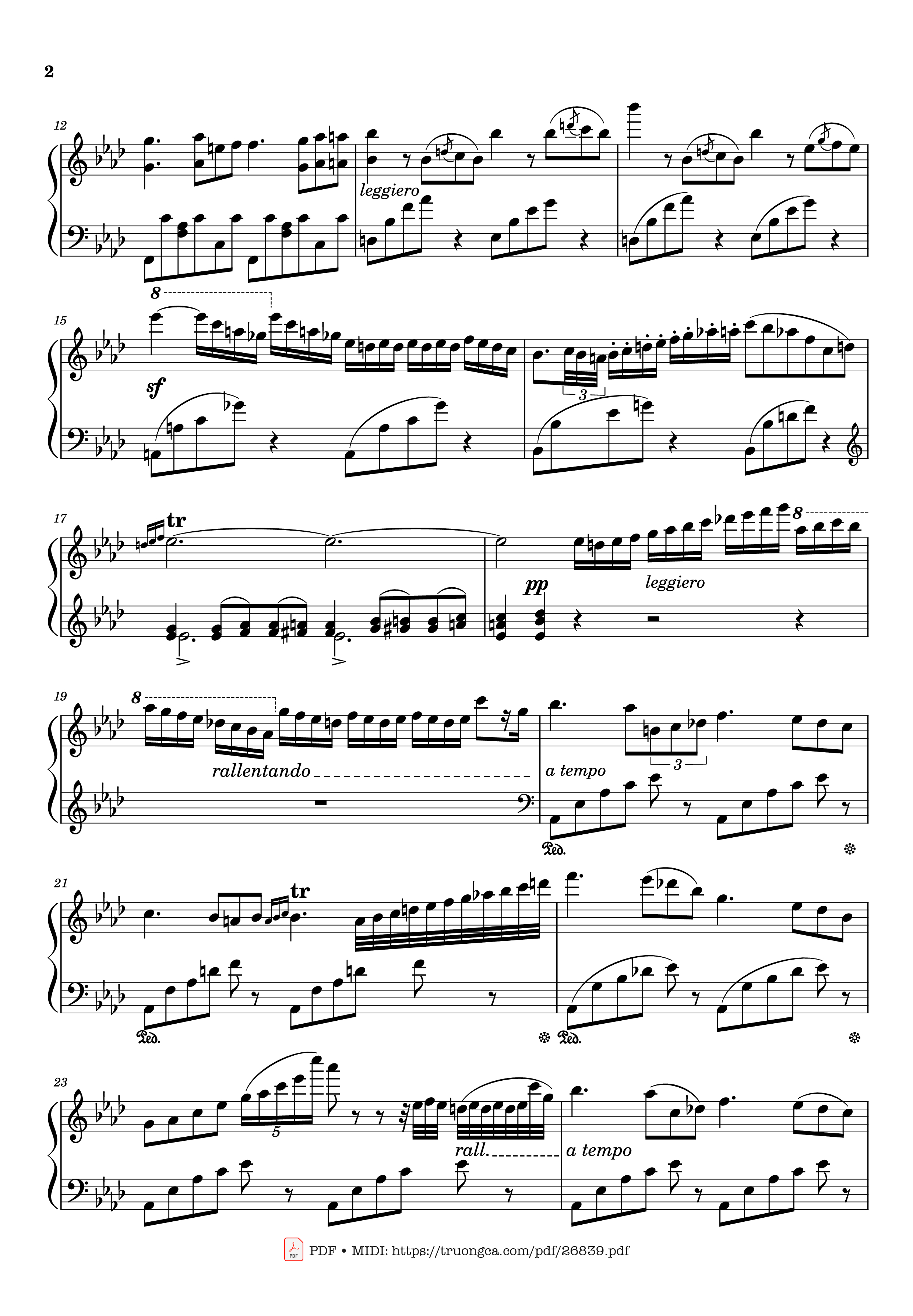 Trang 2 của Sheet nhạc PDF Piano bài hát Étude en Douze Exercices Piano - Franz Liszt