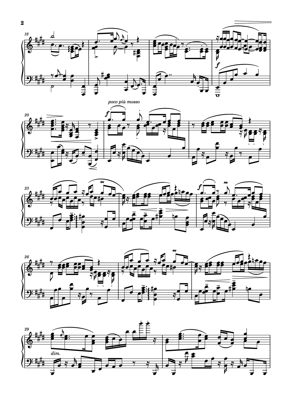 Trang 2 của Sheet nhạc PDF Piano bài hát Fairouz - Kifak Enta | فيروز - كيفك إنت Piano - Ziad Rahbani | زياد الرحباني