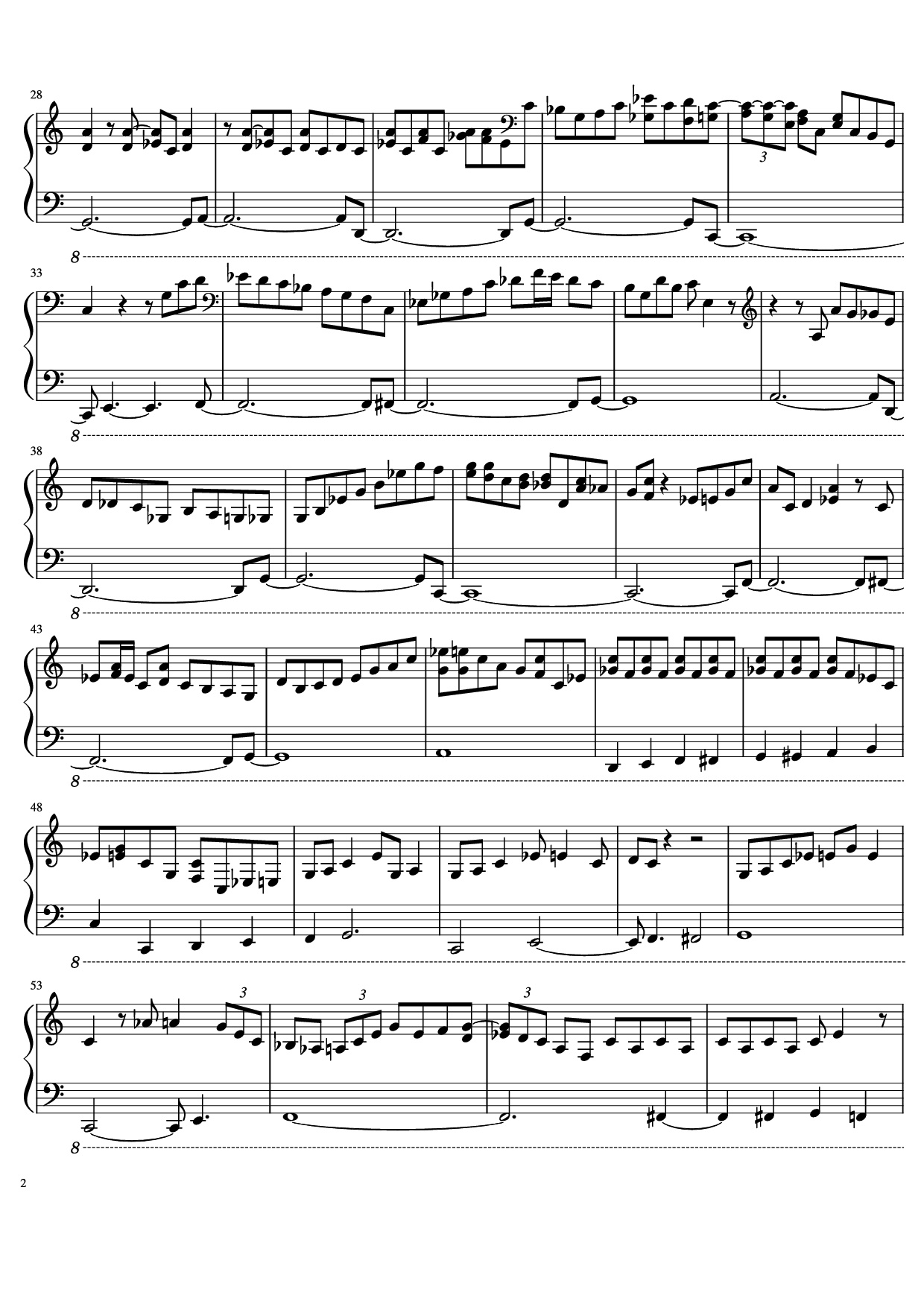 Trang 2 của Sheet nhạc PDF Piano bài hát C Jam Blues Piano - Oscar Peterson