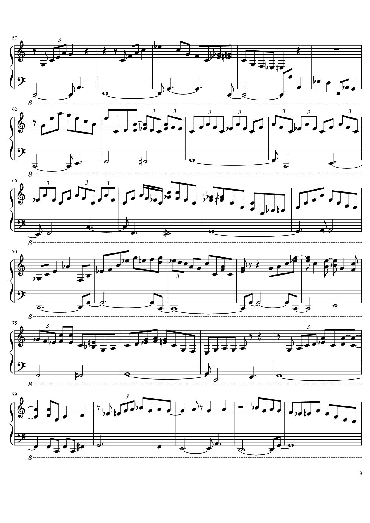 Trang 3 của Sheet nhạc PDF Piano bài hát C Jam Blues Piano - Oscar Peterson