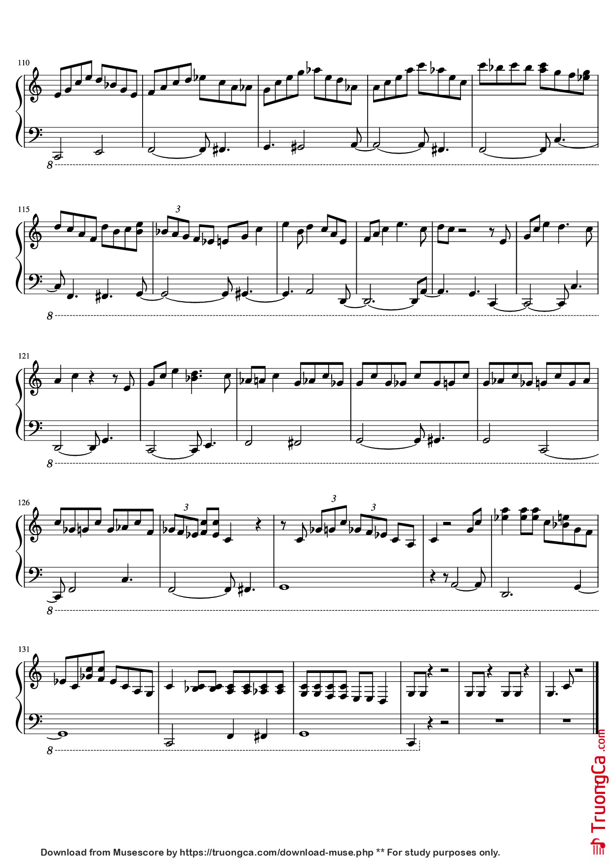 Trang 5 của Sheet nhạc PDF Piano bài hát C Jam Blues Piano - Oscar Peterson