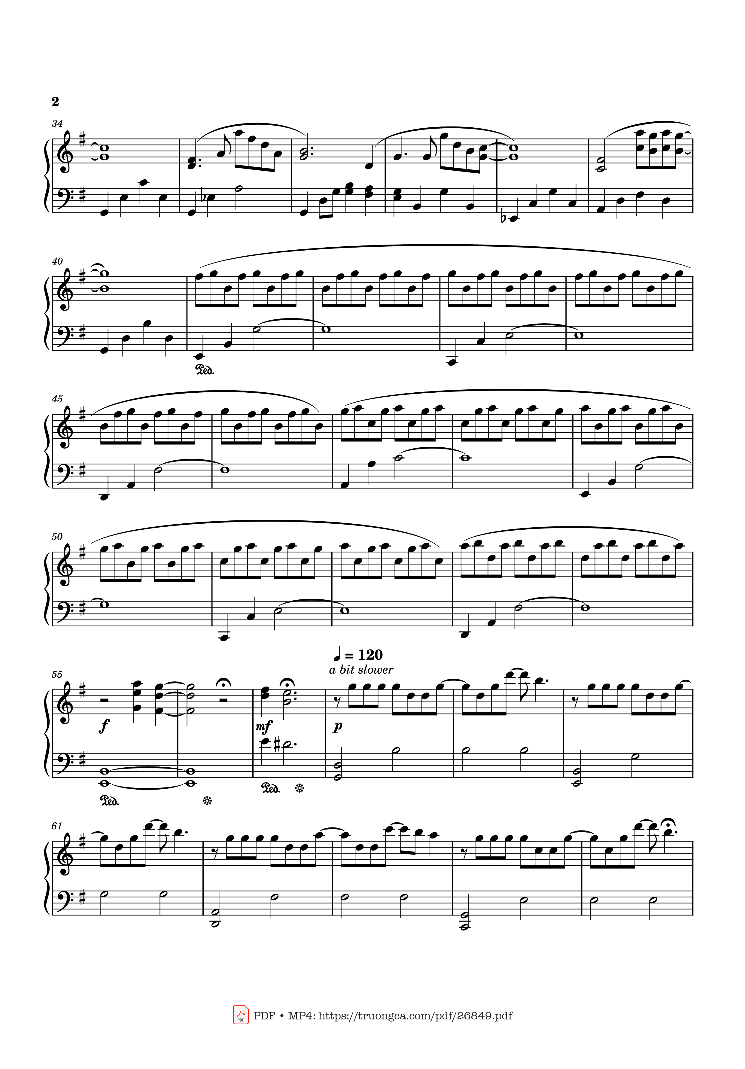 Trang 2 của Sheet nhạc PDF bài hát Ask Me Why – Joe Hisaishi Piano - WaterDragon315