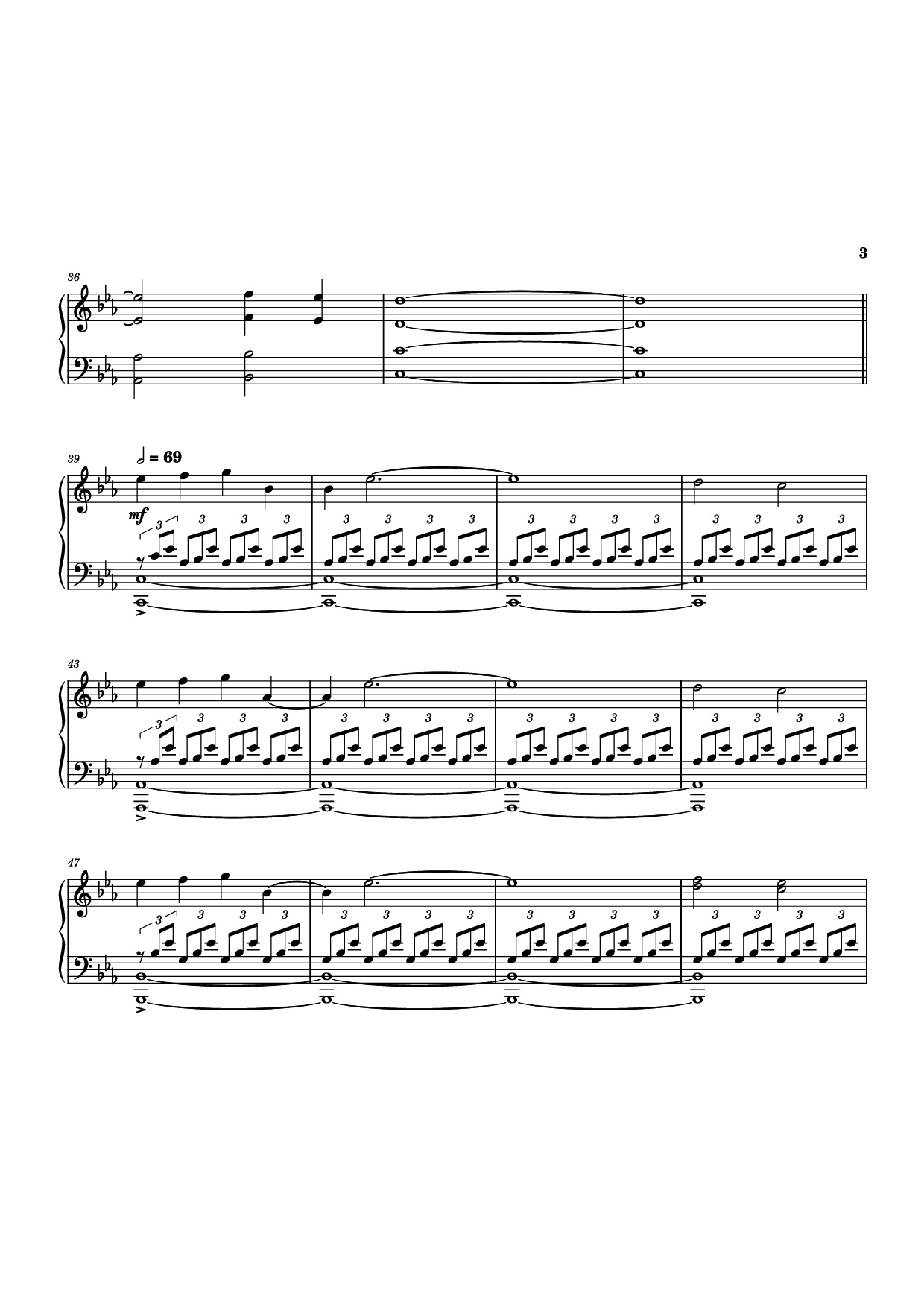 Trang 3 của Sheet nhạc PDF Piano bài hát Infinite Amethyst Piano - James Lowe