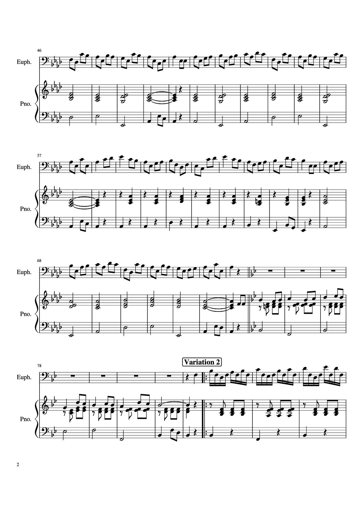 Trang 2 của Sheet nhạc PDF Piano bài hát Grandfather