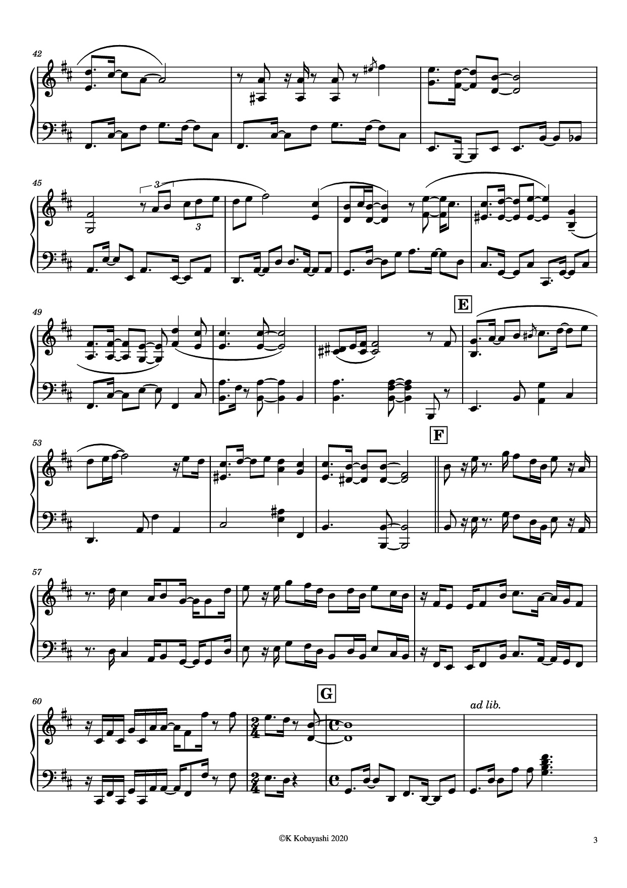 Trang 3 của Sheet nhạc PDF Piano bài hát Spain Piano - Composer:Chick Corea