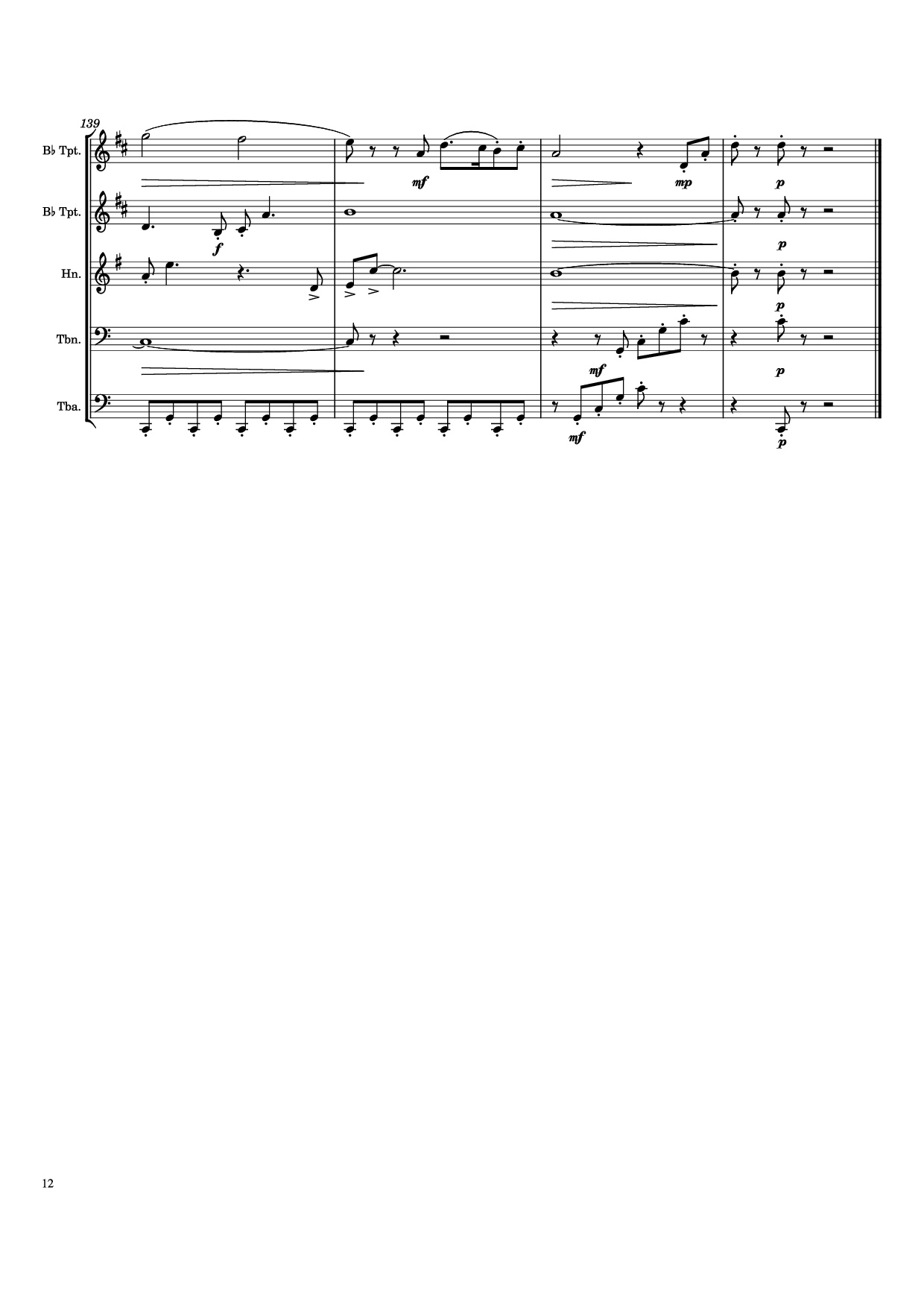 Trang 12 của Sheet nhạc PDF bài hát First Suite in E Flat - Gustav Holst