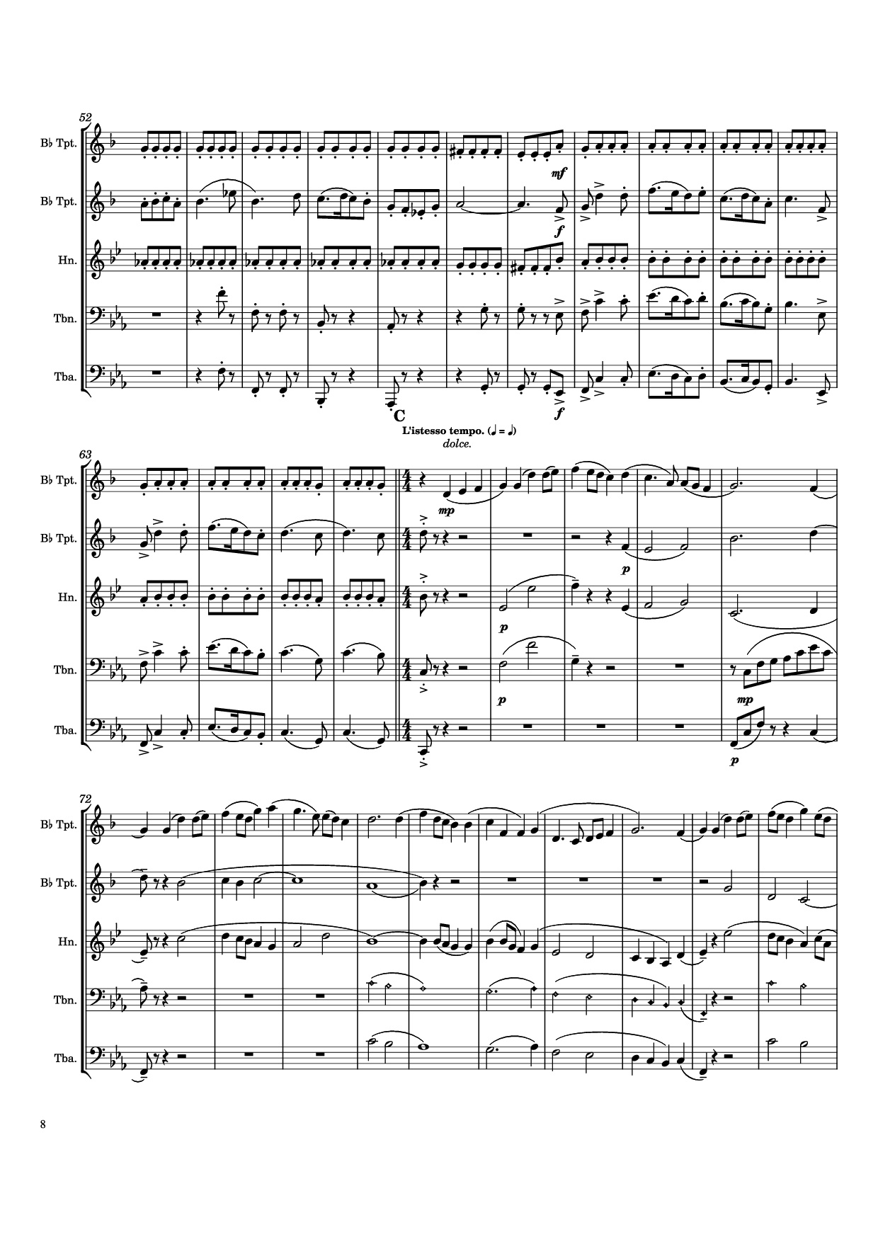 Trang 8 của Sheet nhạc PDF bài hát First Suite in E Flat - Gustav Holst