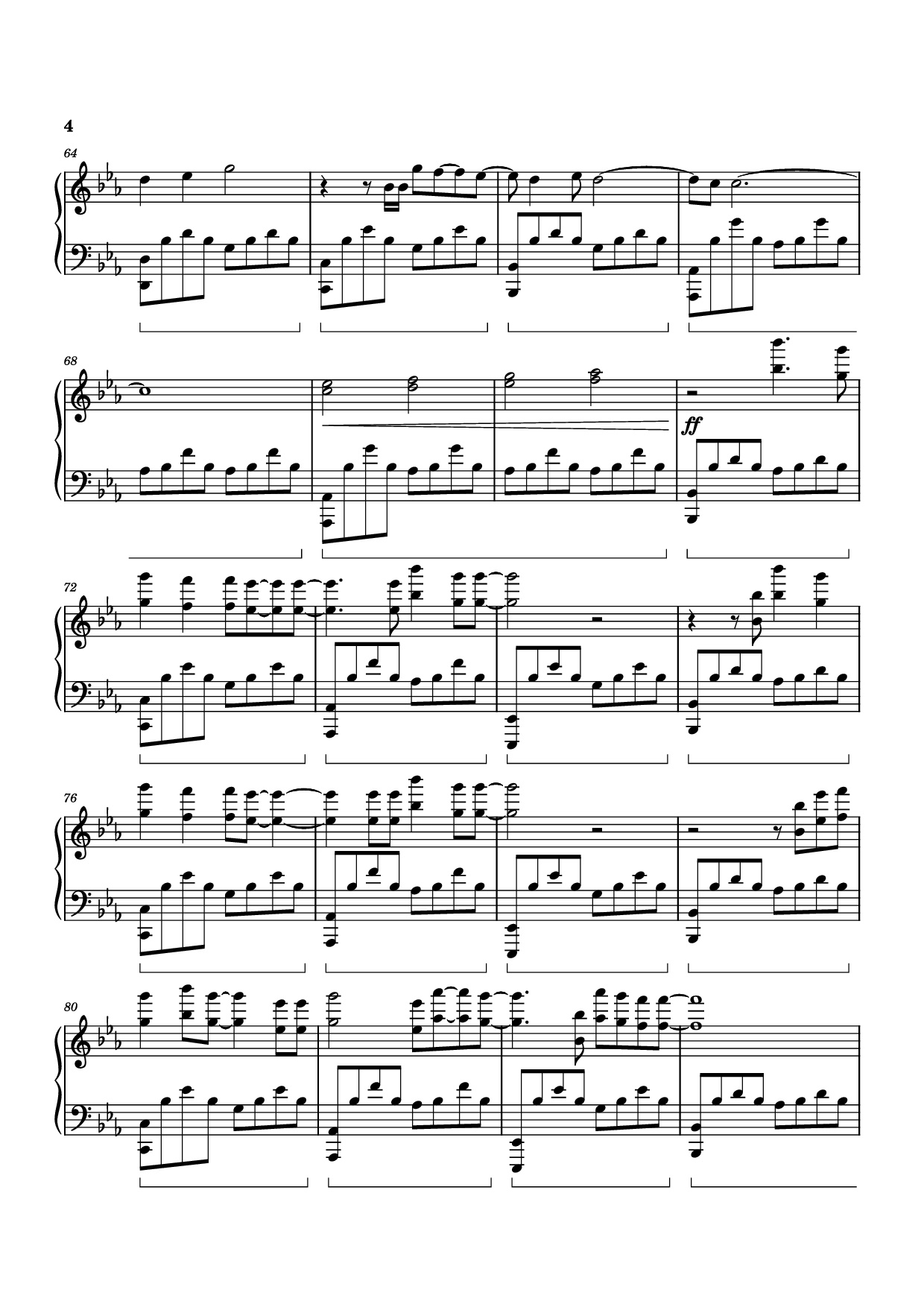 Trang 4 của Sheet nhạc PDF Piano bài hát Turning Page Piano - Fiji Life