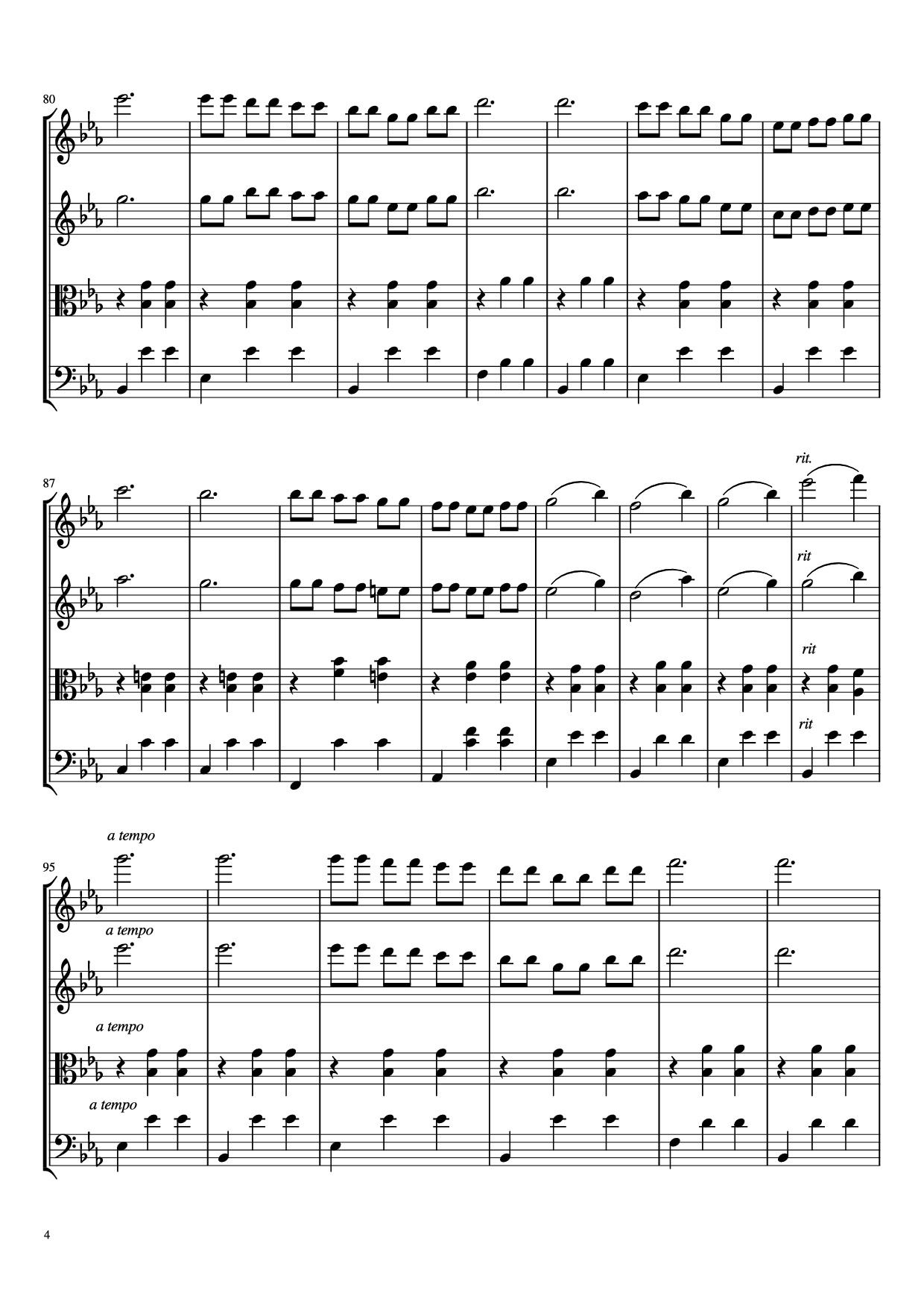 Trang 4 của Sheet nhạc PDF bài hát Waltz No. 2 From Suite for Variety Orchestra Violin - Shostakovich Transcribed by C. Han