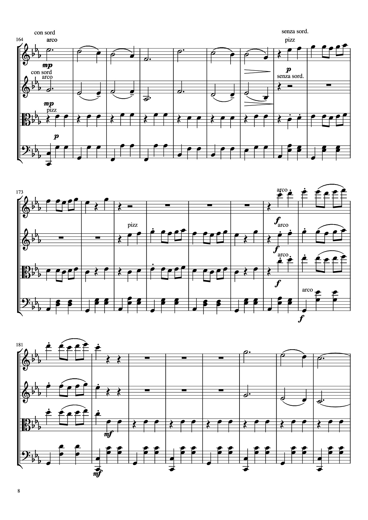 Trang 8 của Sheet nhạc PDF bài hát Waltz No. 2 From Suite for Variety Orchestra Violin - Shostakovich Transcribed by C. Han