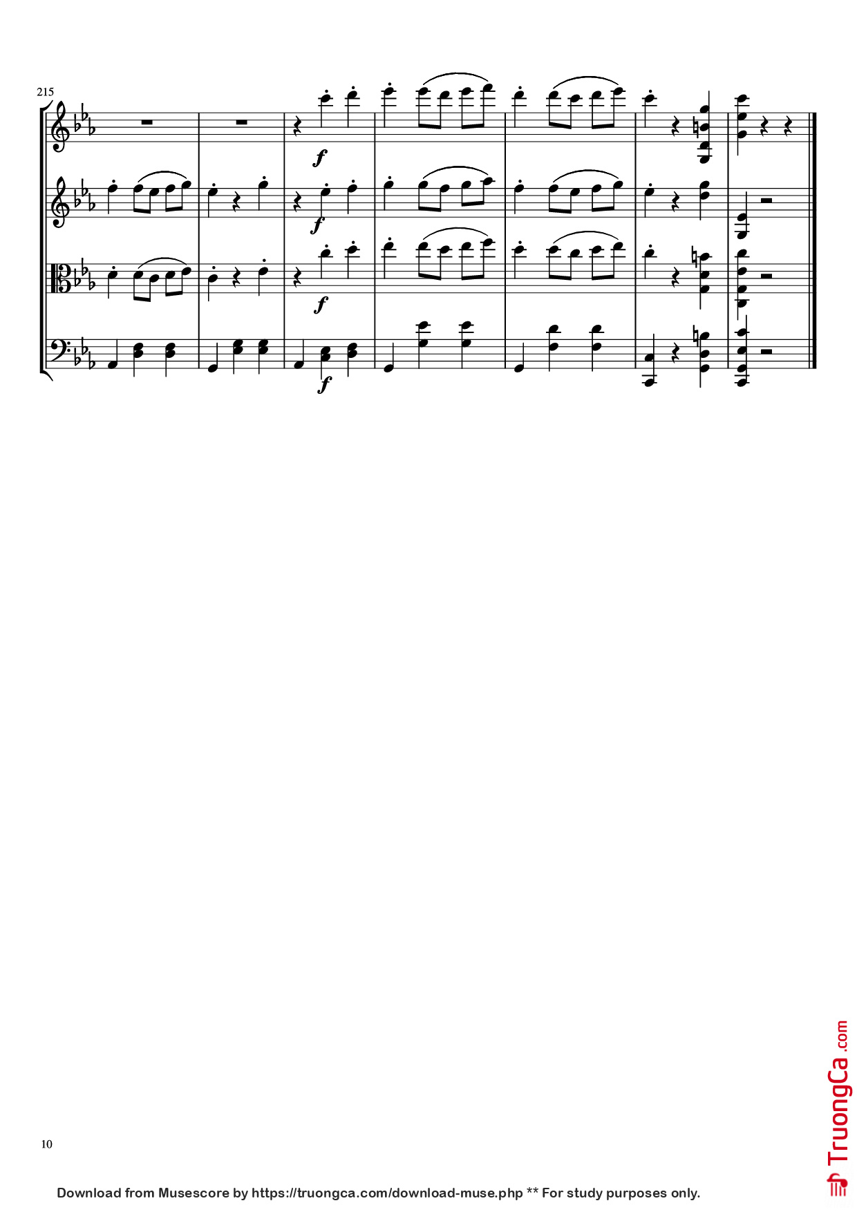Trang 10 của Sheet nhạc PDF bài hát Waltz No. 2 From Suite for Variety Orchestra Violin - Shostakovich Transcribed by C. Han