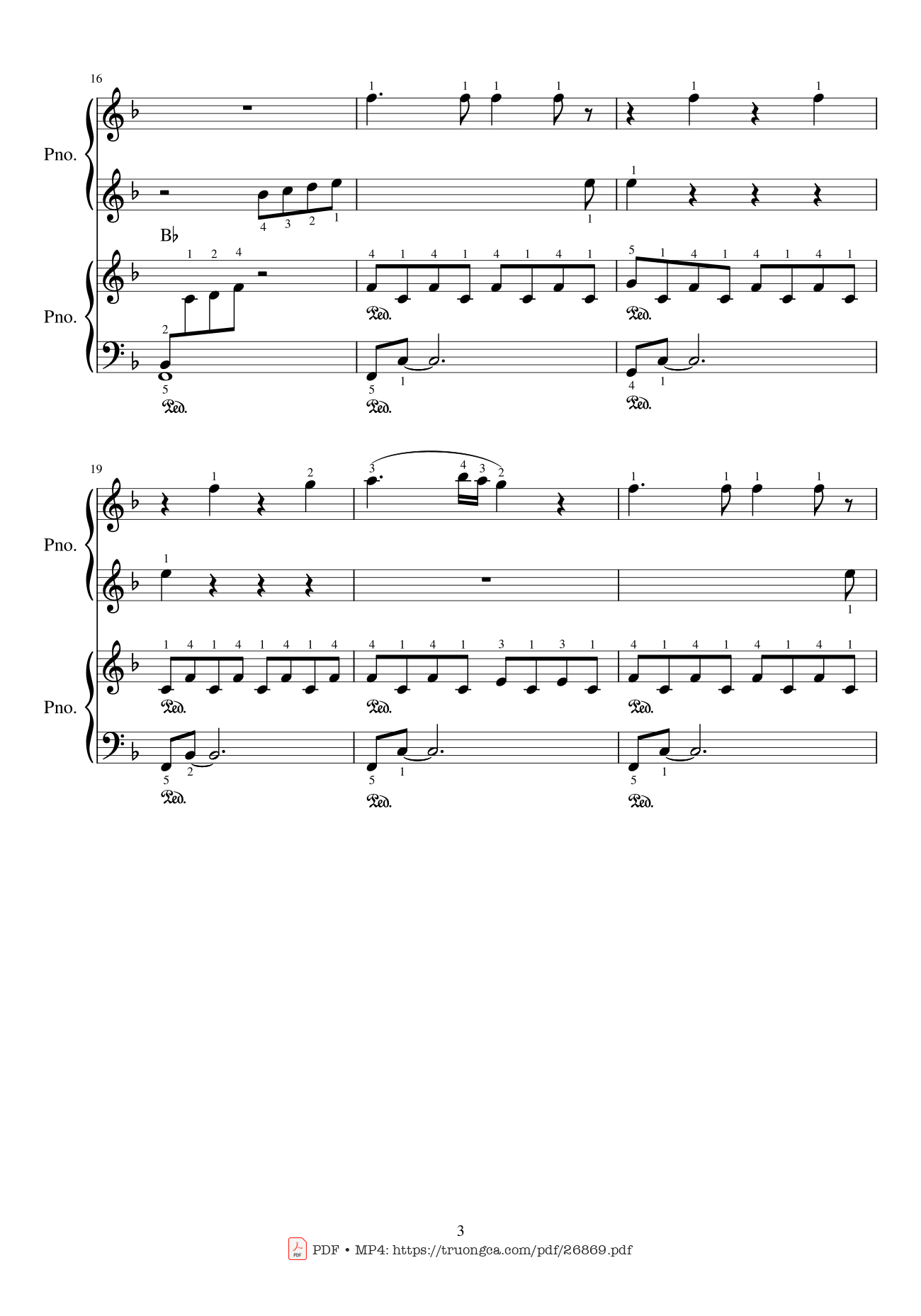 Trang 3 của Sheet nhạc PDF Piano bài hát My Heart Will Go On Piano duet - Céline Dion