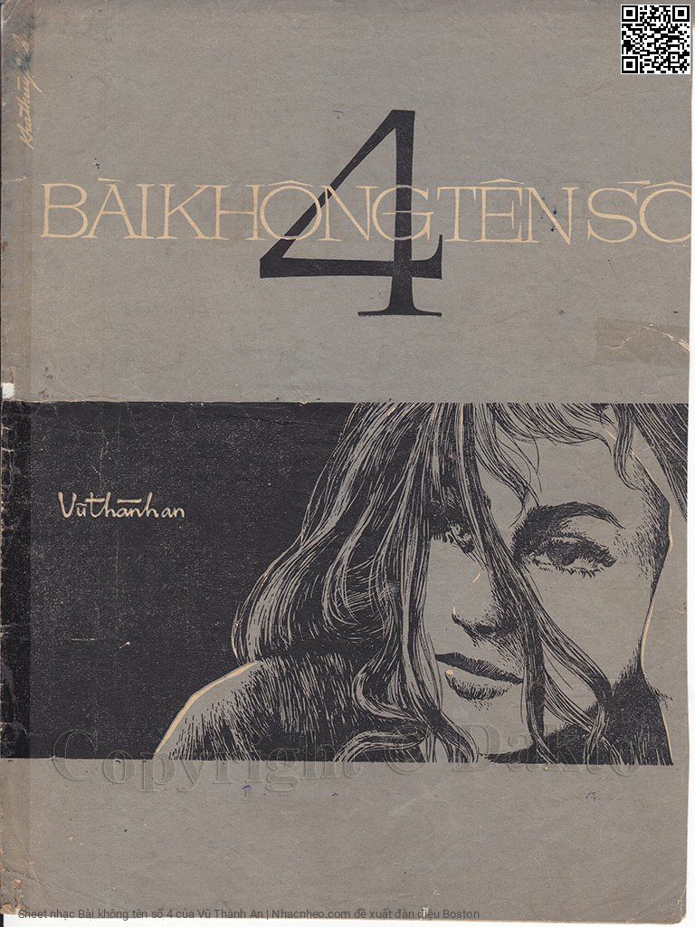 Trang 1 của Sheet nhạc PDF bài hát Bài không tên số 4 - Vũ Thành An, 1. Khóc cho  vơi đi những nhục  hình. Nói cho  quên đi những tội  tình Đời con  gái cũng cần dĩ  vãng