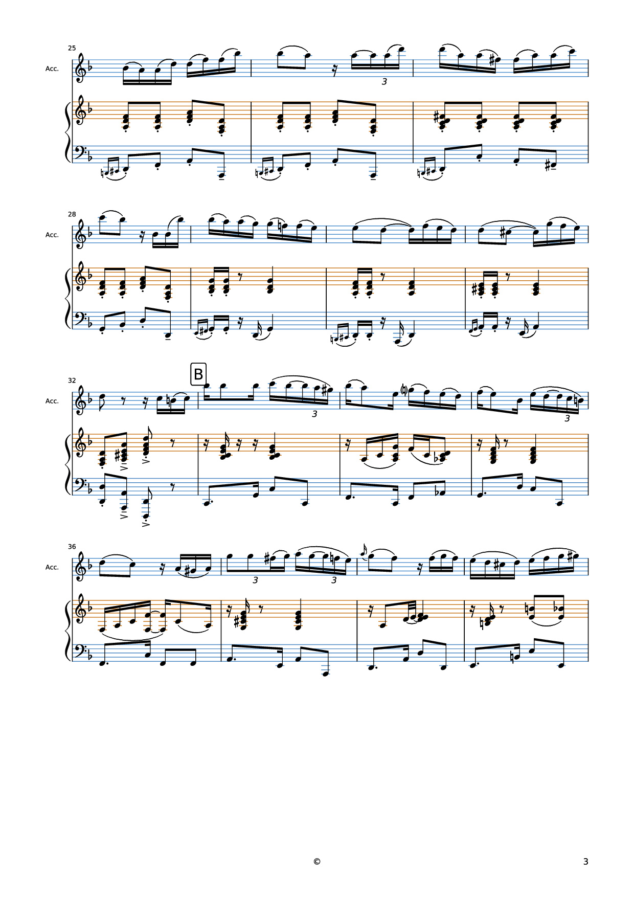 Trang 3 của Sheet nhạc PDF Piano bài hát El Choclo Piano - Undefined