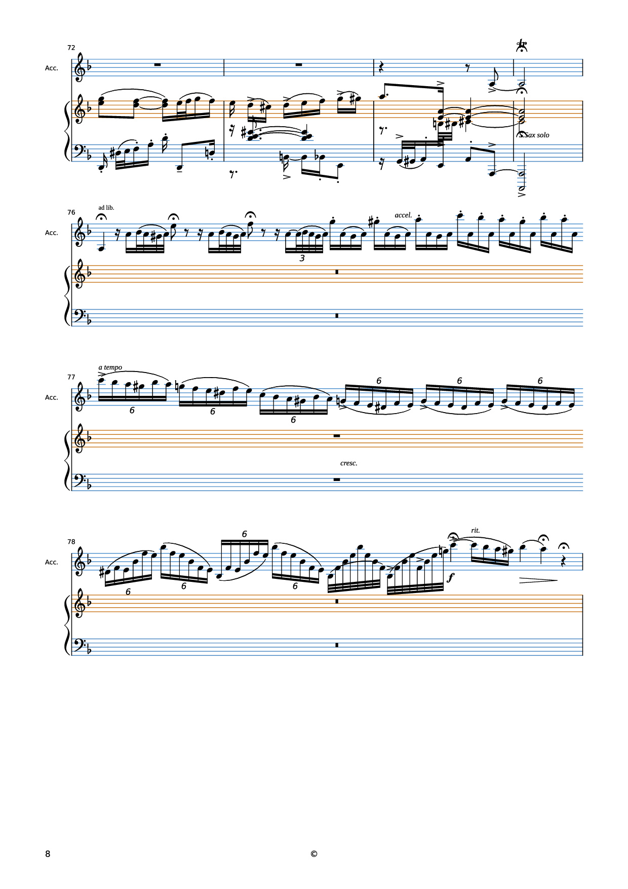 Trang 8 của Sheet nhạc PDF Piano bài hát El Choclo Piano - Undefined
