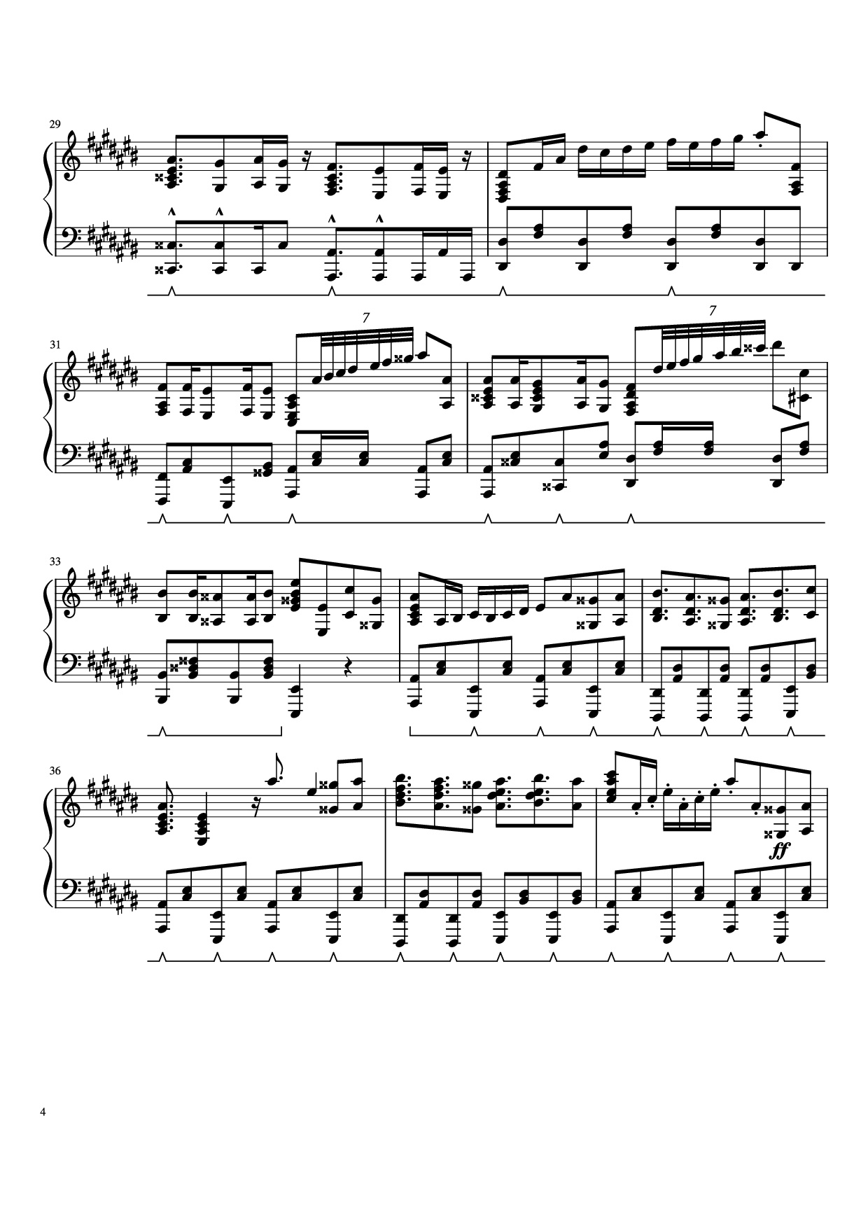 Trang 4 của Sheet nhạc PDF bài hát Prince Ali Piano - F.I.R.E