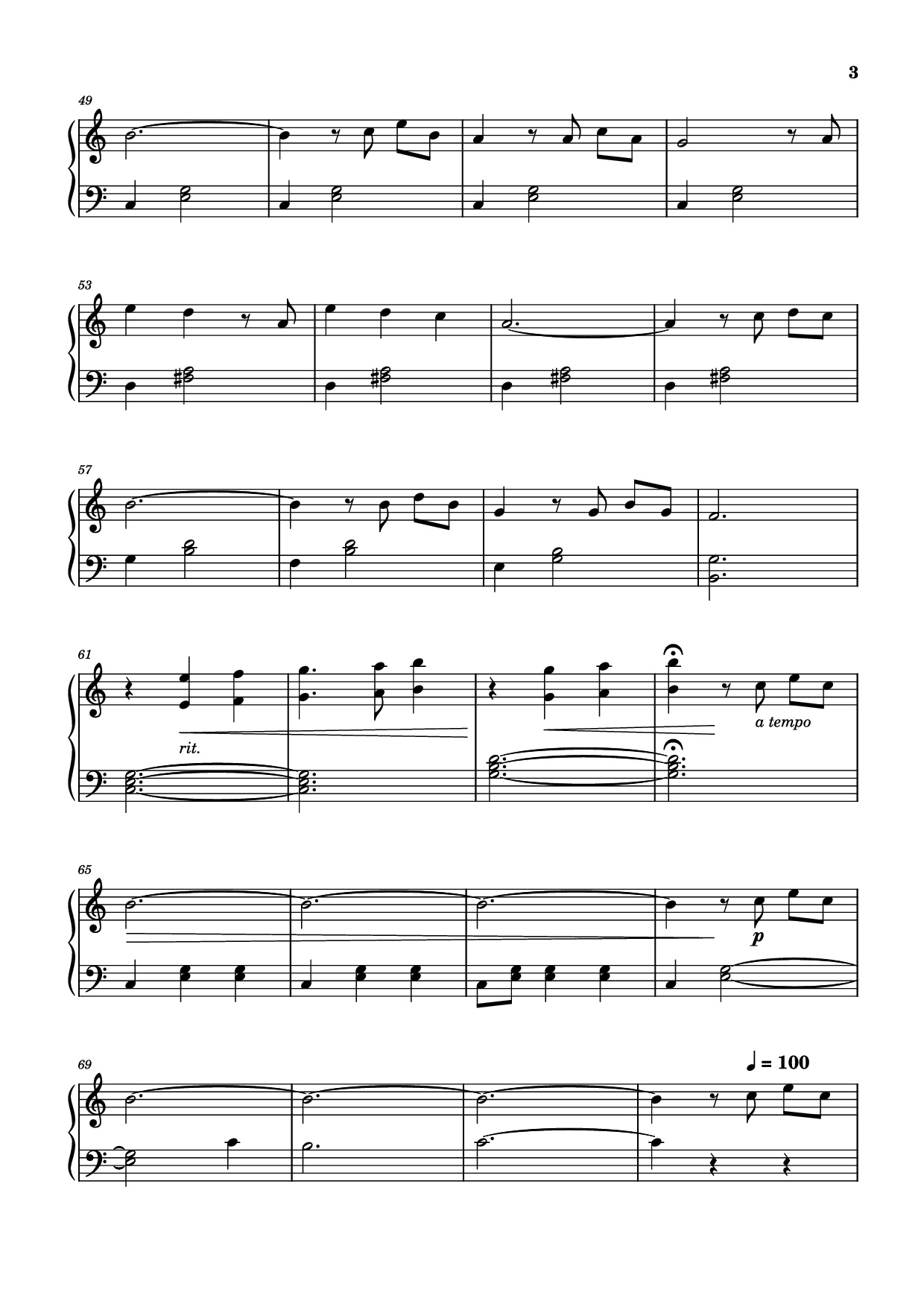 Trang 3 của Sheet nhạc PDF Piano bài hát Married Life (Theme from Up) Piano - Michael Giacchino