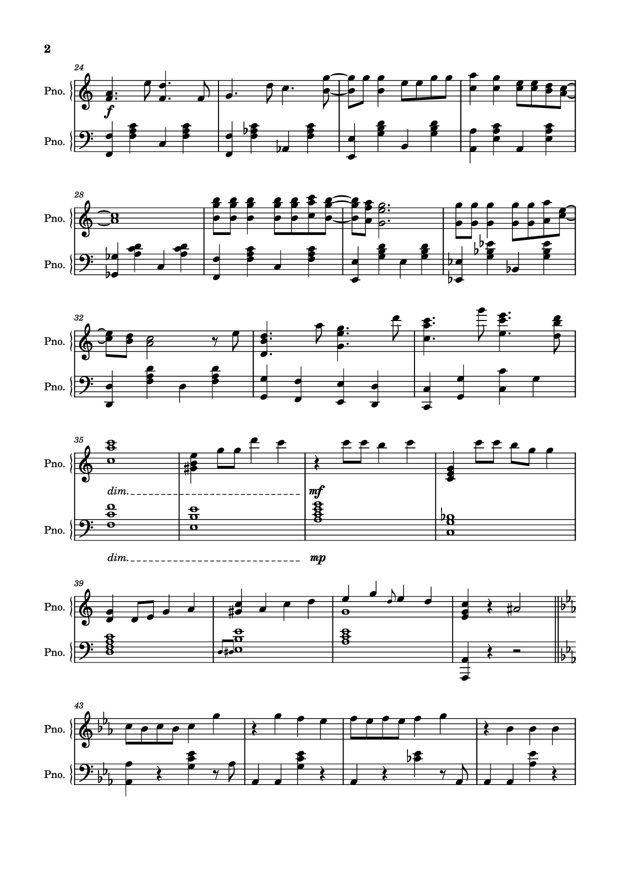 Trang 2 của Sheet nhạc PDF Piano bài hát Being low as dirt, taking what