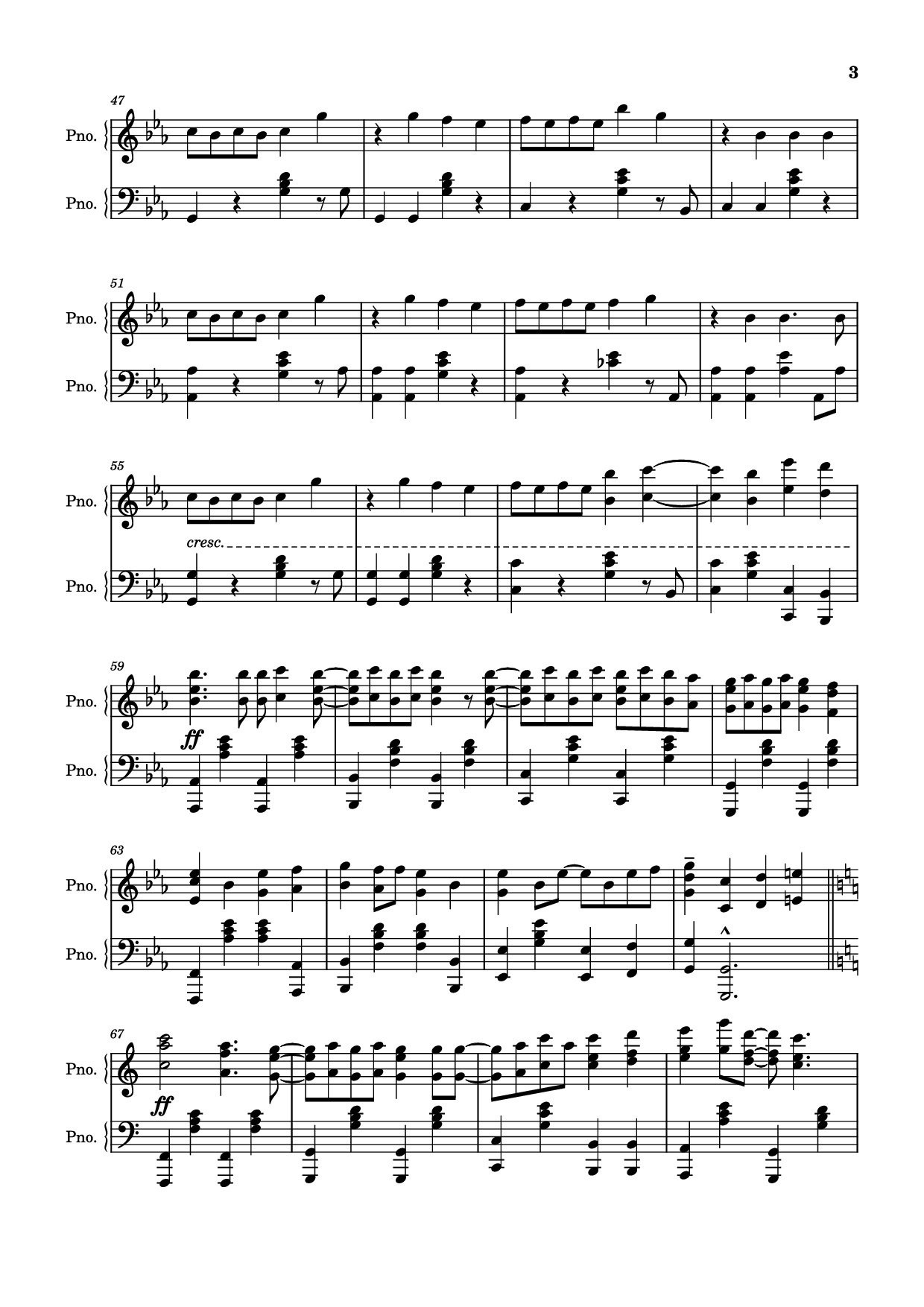 Trang 3 của Sheet nhạc PDF Piano bài hát Being low as dirt, taking what