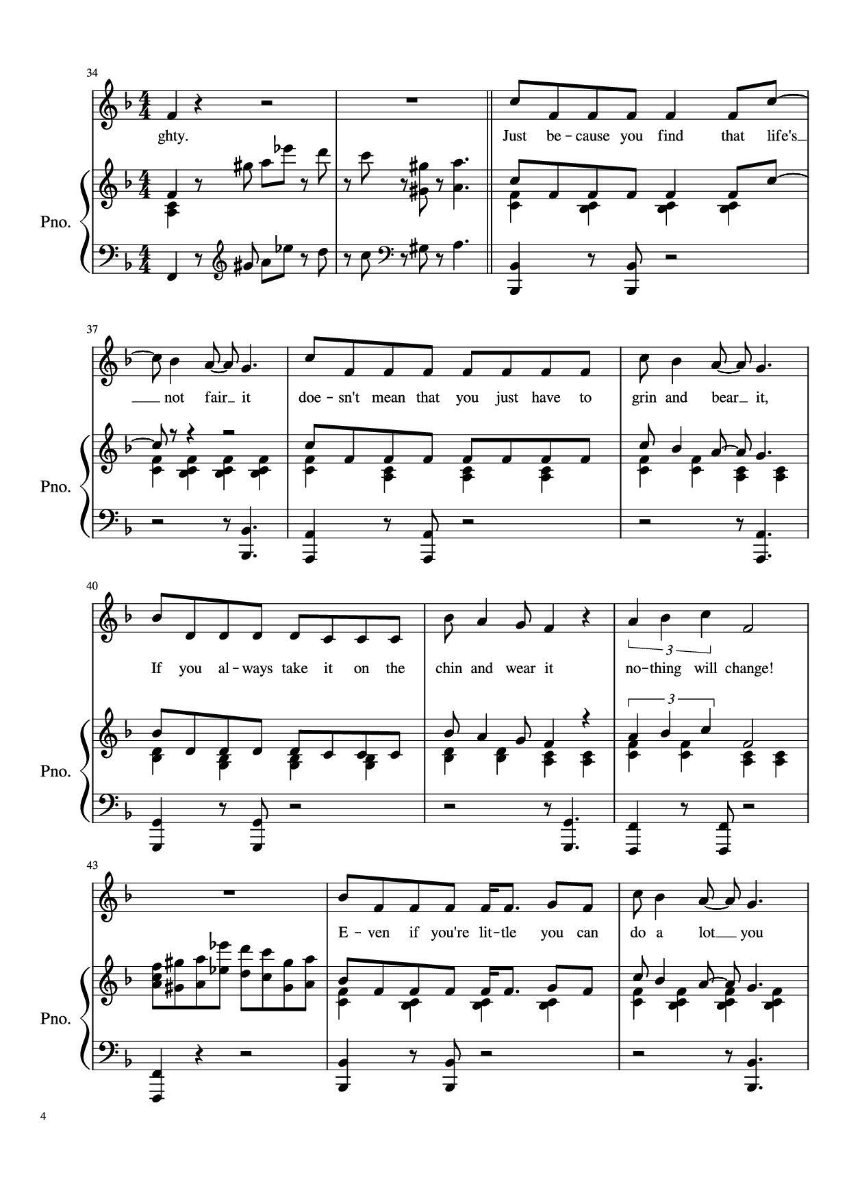 Trang 4 của Sheet nhạc PDF Piano bài hát Naughty Piano - Undefined