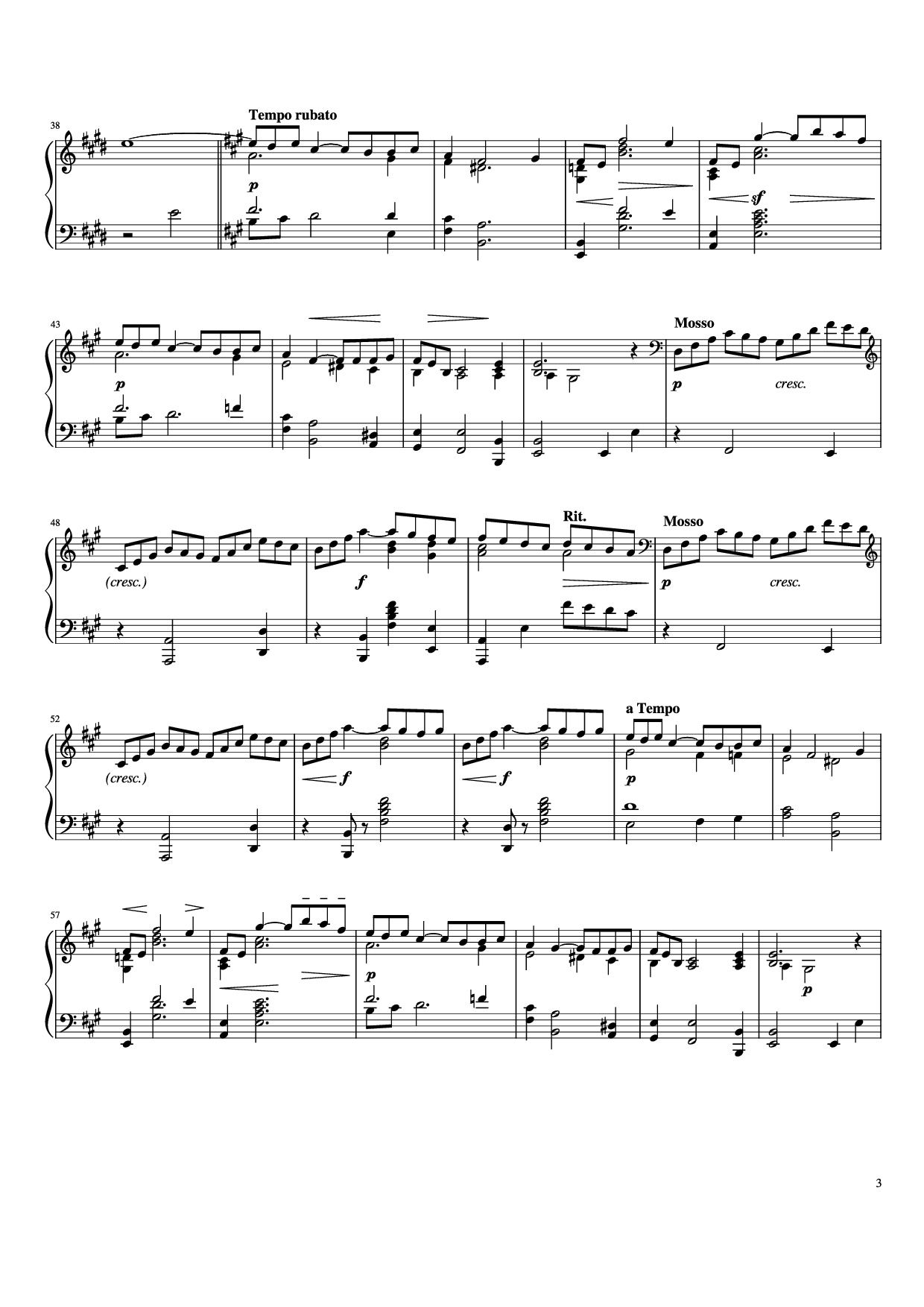Trang 3 của Sheet nhạc PDF Piano bài hát Première Arabesque Piano - Claude Debussy