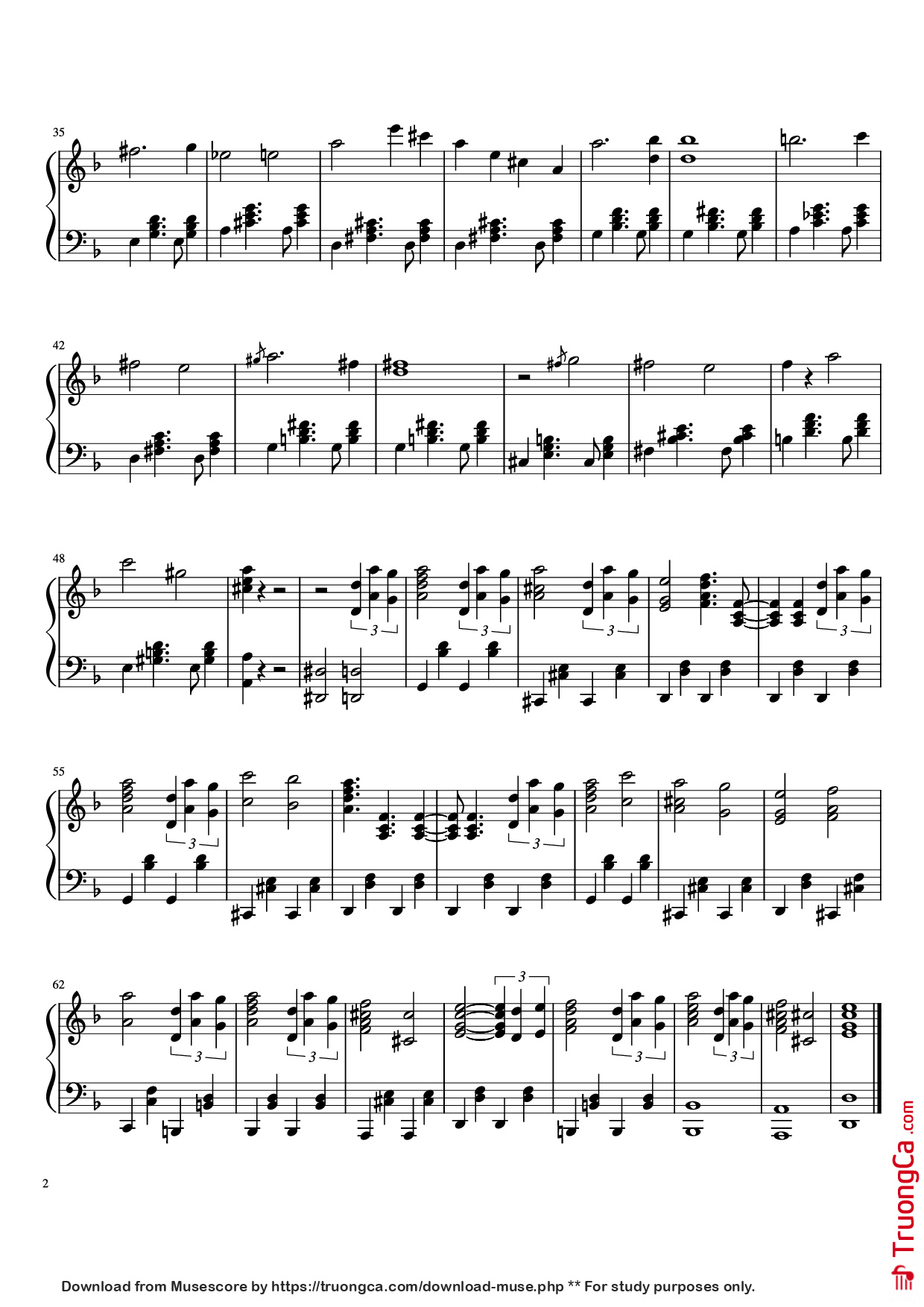 Trang 2 của Sheet nhạc PDF Piano bài hát Rascal Does Not Dream of Bunny Girl Senpai ED Piano - Undefined