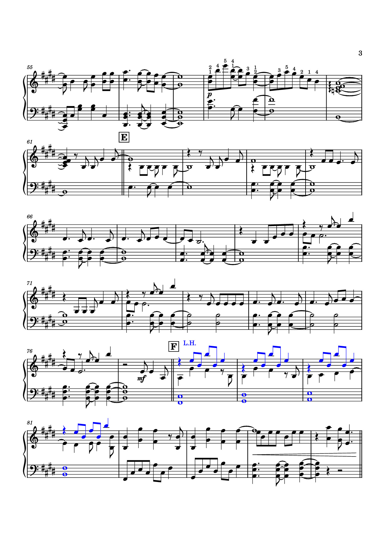 Trang 3 của Sheet nhạc PDF Piano bài hát Anytime Anywhere Piano - Milet