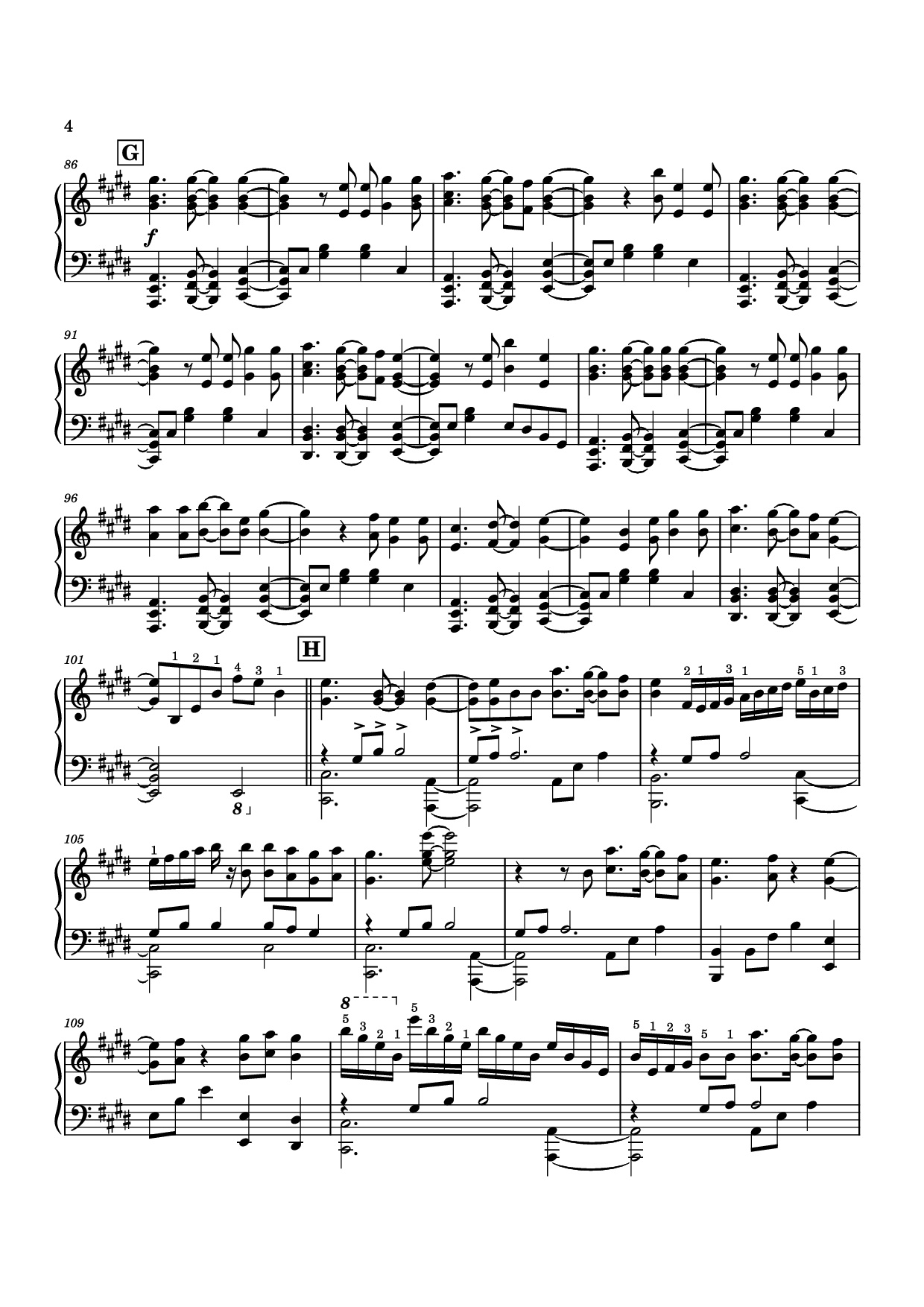 Trang 4 của Sheet nhạc PDF Piano bài hát Anytime Anywhere Piano - Milet