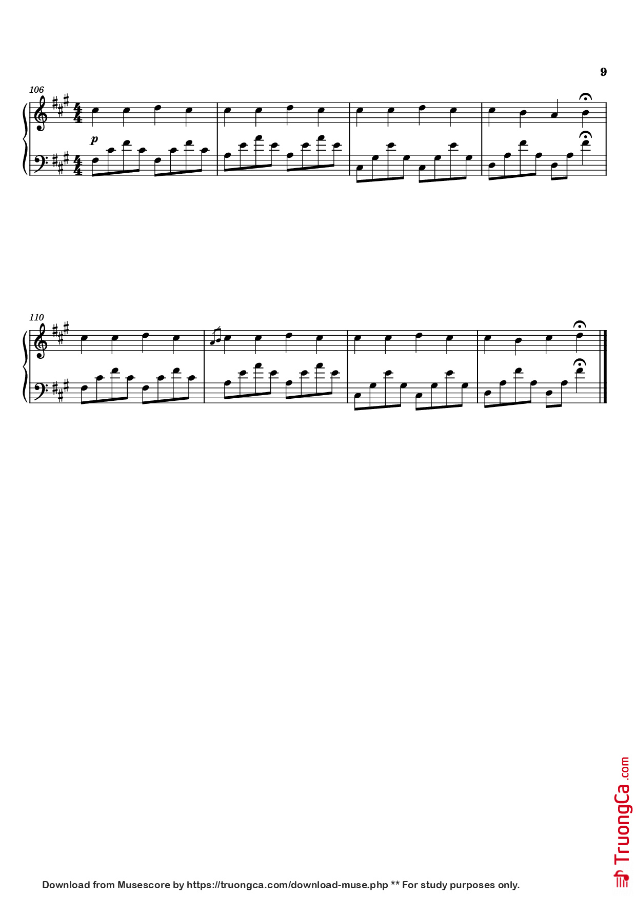 Trang 9 của Sheet nhạc PDF Piano bài hát Experience Piano - Ludovico Enaudi