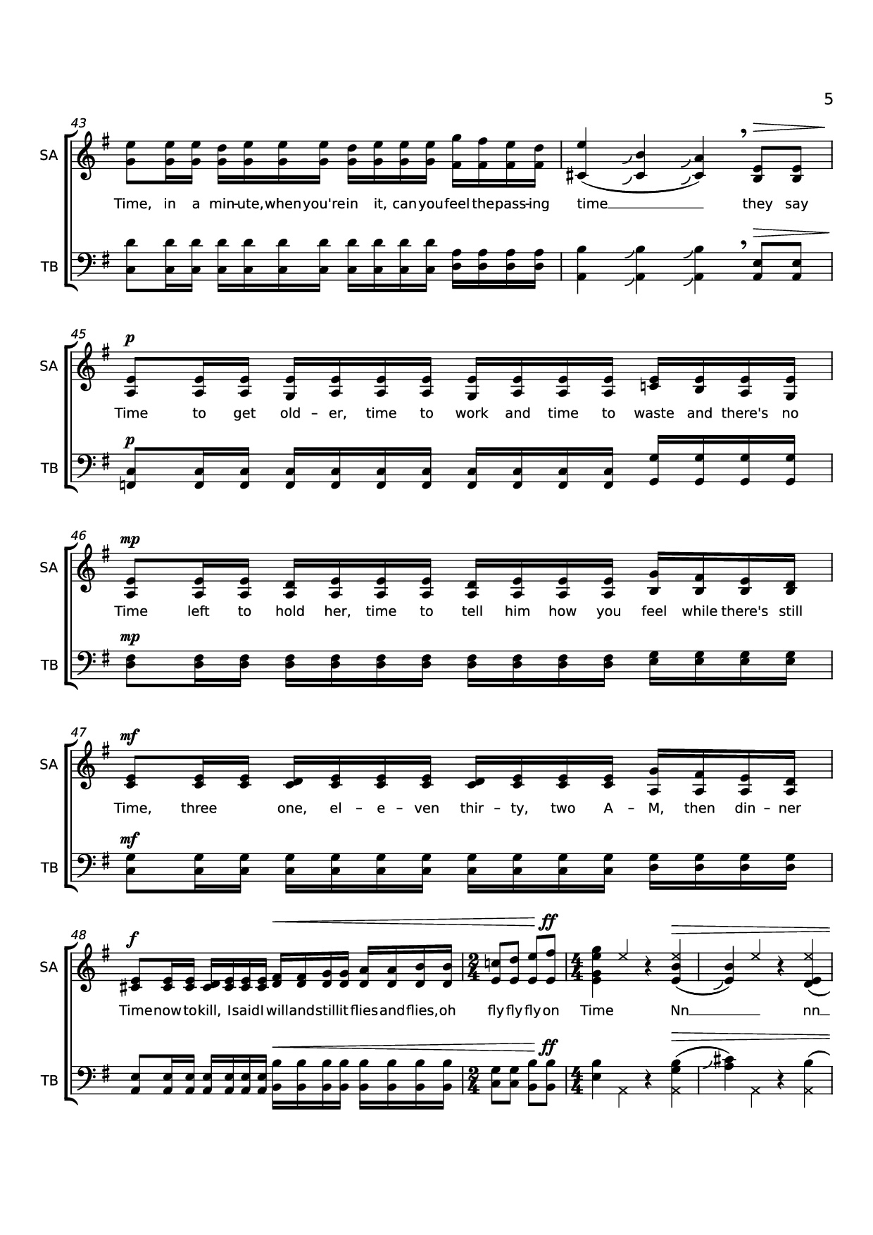 Trang 5 của Sheet nhạc PDF bài hát Time - Words and music by Jennifer Lucy Cook