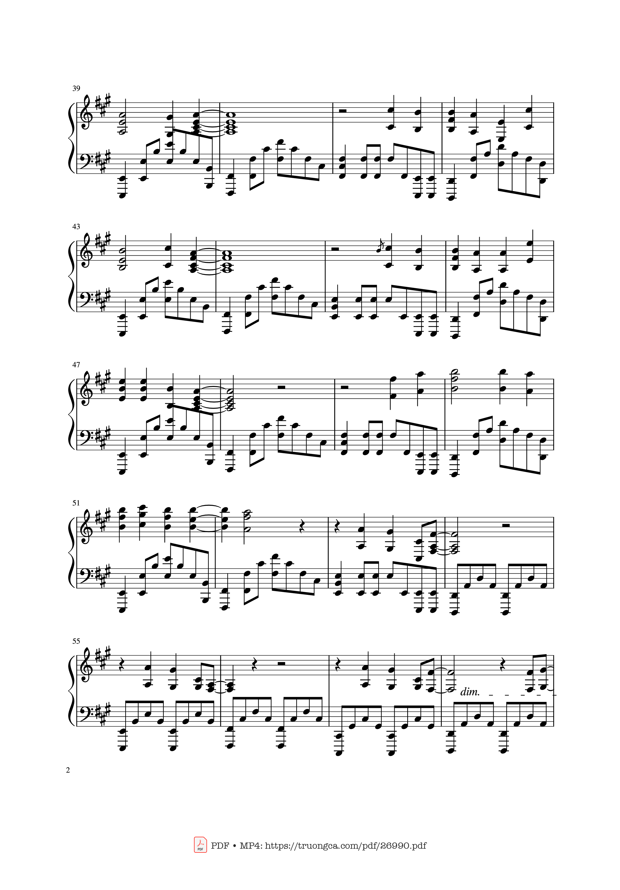 Trang 2 của Sheet nhạc PDF Piano bài hát Call of Silence Piano - Inflixer