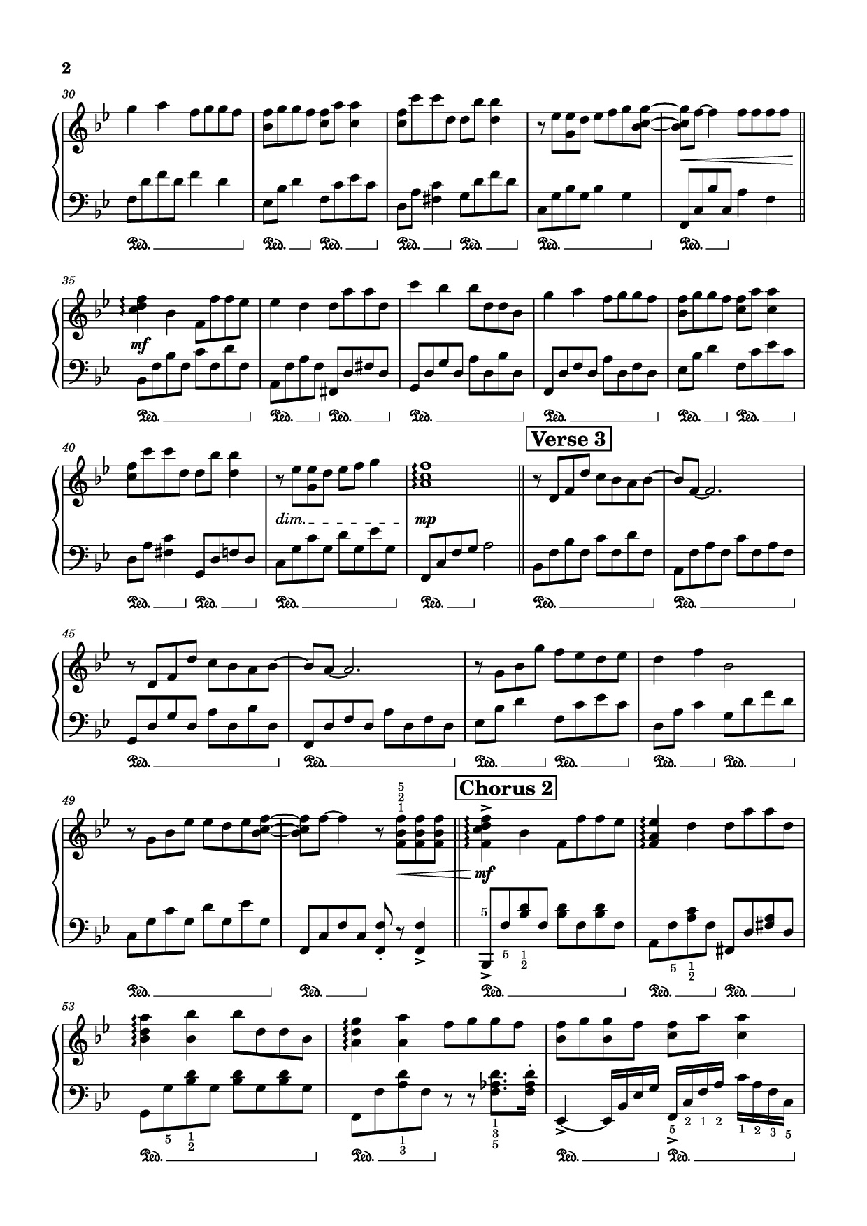 Trang 2 của Sheet nhạc PDF Piano bài hát PHI ĐIỂU VÀ VE SẦU Piano - Nhậm Nhiên (任然