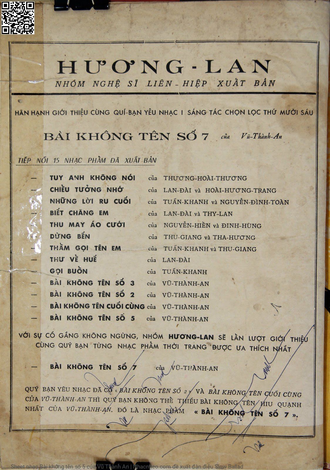 Trang 4 của Sheet nhạc PDF bài hát Bài không tên số 5 - Vũ Thành An, 1. Quấn  quít vân vê tà áo. Run  run đôi môi mở  chào Tiếng  nói thơ dại ngày ấy