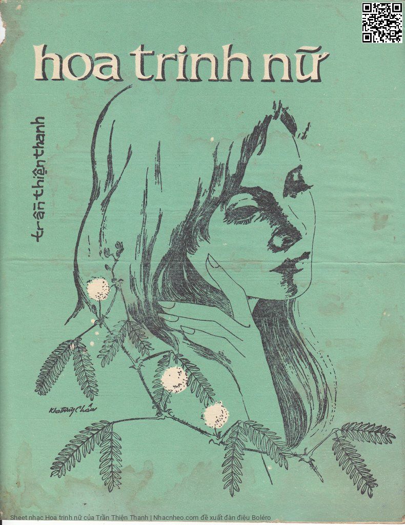 Trang 1 của Sheet nhạc PDF bài hát Hoa trinh nữ - Trần Thiện Thanh, 1. Qua một rừng  hoang gió núi theo  sang giũ bụi  đường trên  vai. Hái cây hoa  dại lẻ loi bên  đường gọi là hoa trinh  nữ