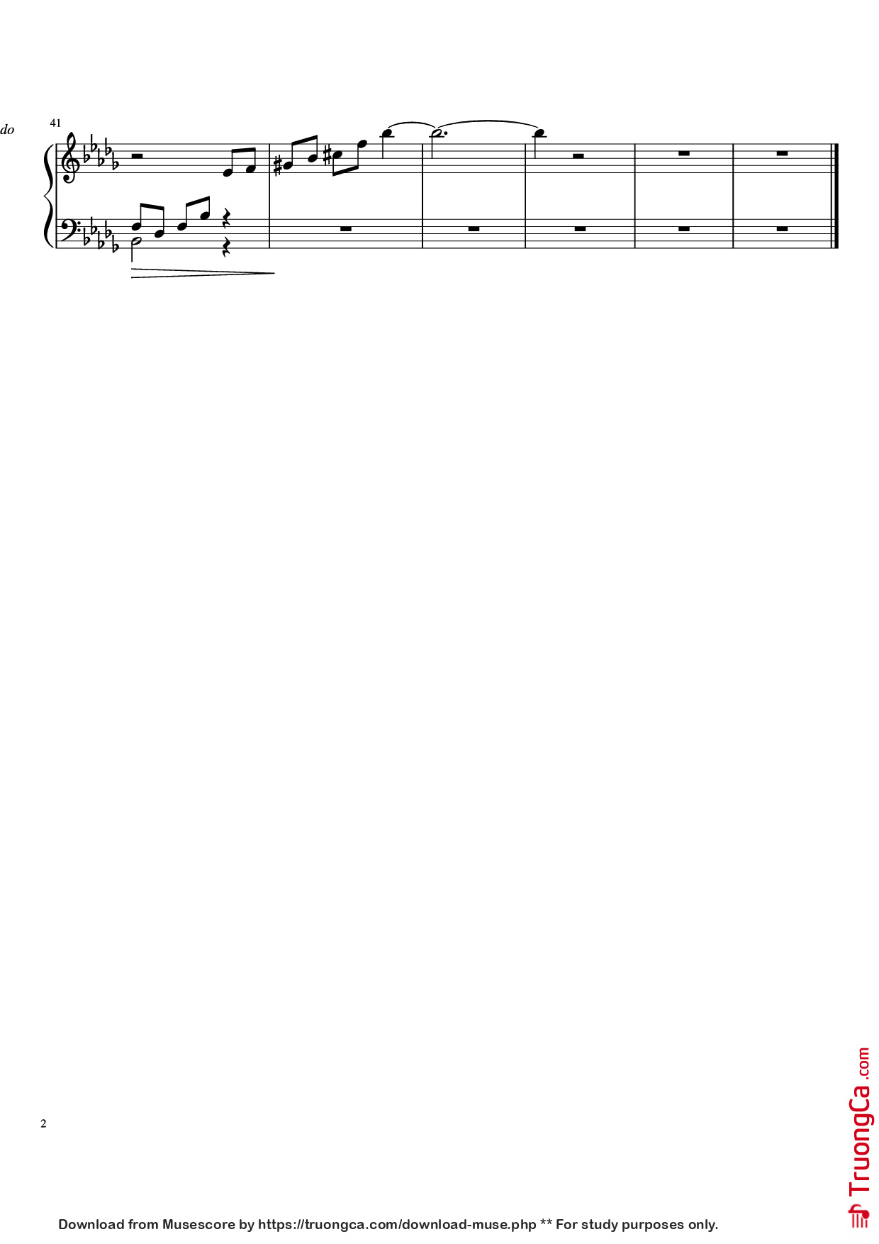 Trang 2 của Sheet nhạc PDF Piano bài hát Birthday Piano Theme - Undefined