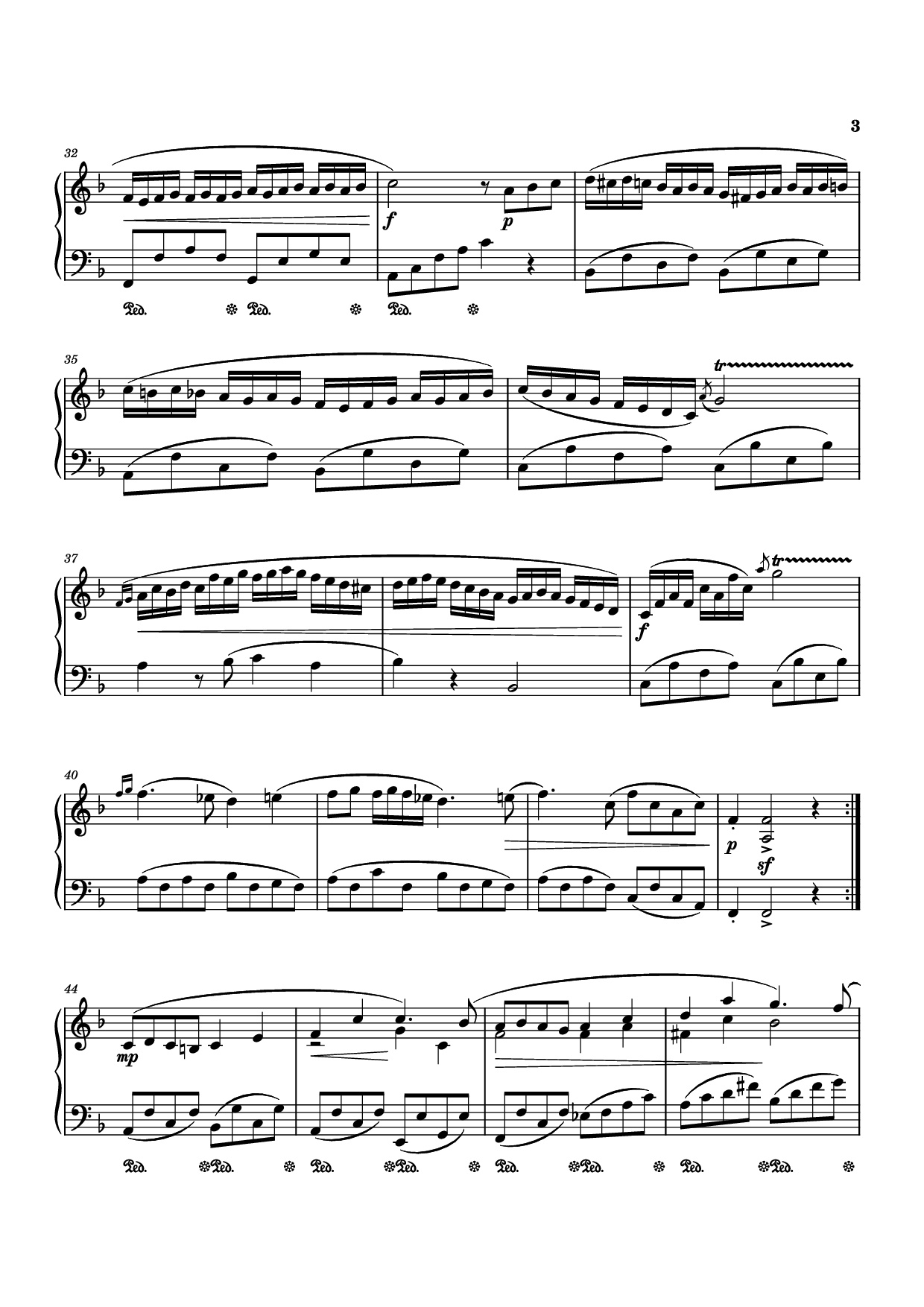 Trang 3 của Sheet nhạc PDF Piano bài hát Piano Sonata No. 12 in D minor - Michael Nicht