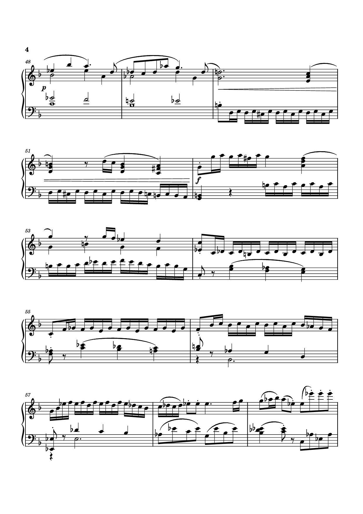 Trang 4 của Sheet nhạc PDF Piano bài hát Piano Sonata No. 12 in D minor - Michael Nicht