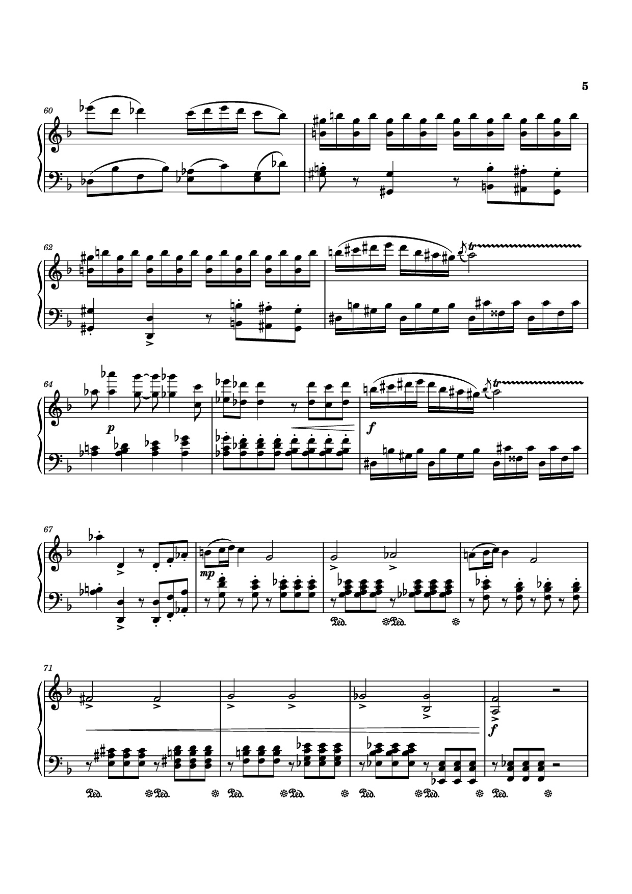 Trang 5 của Sheet nhạc PDF Piano bài hát Piano Sonata No. 12 in D minor - Michael Nicht