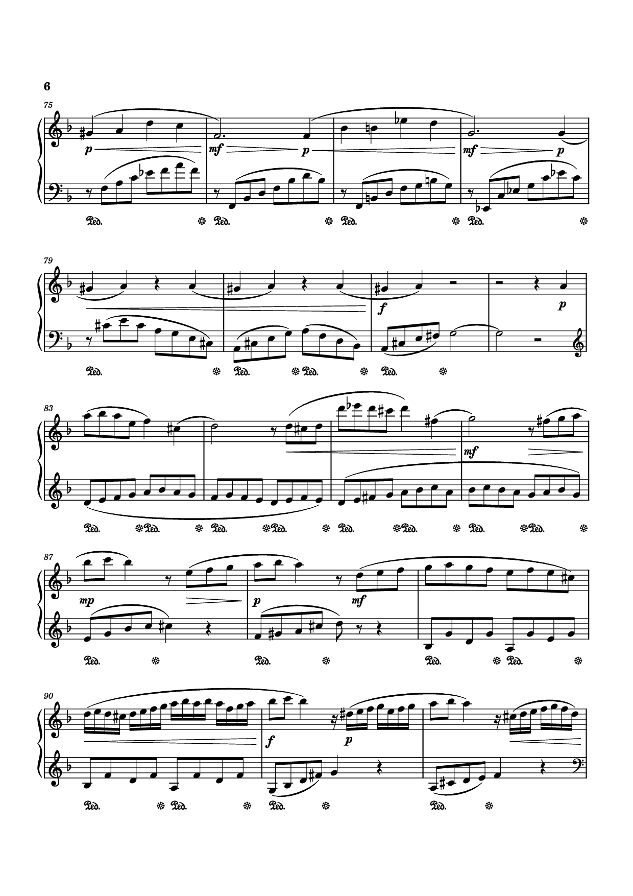 Trang 6 của Sheet nhạc PDF Piano bài hát Piano Sonata No. 12 in D minor - Michael Nicht