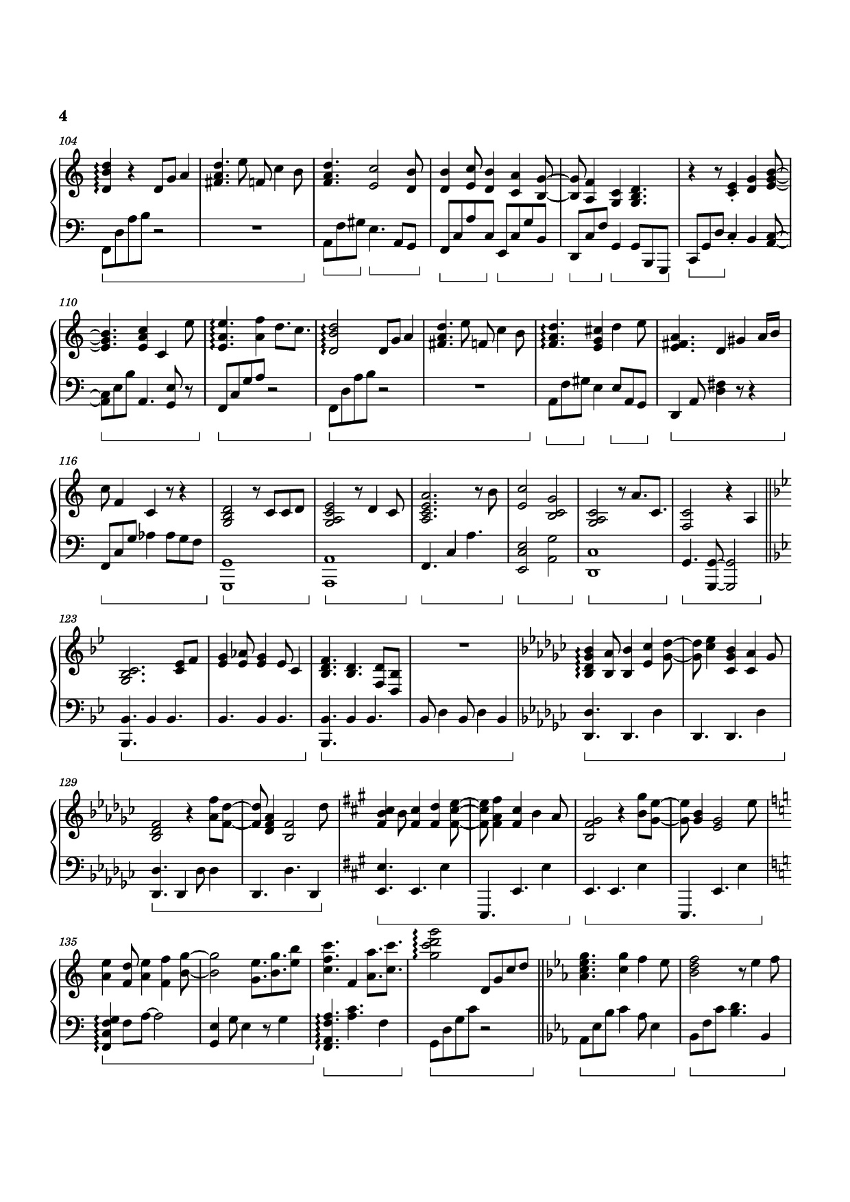 Trang 4 của Sheet nhạc PDF Piano bài hát Sweet Sorrow Piano - Izumi Hirotaka