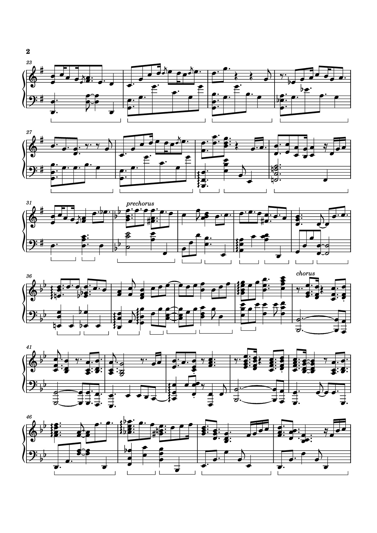 Trang 2 của Sheet nhạc PDF Piano bài hát Dandelion Hill Piano - Izumi Hirotaka