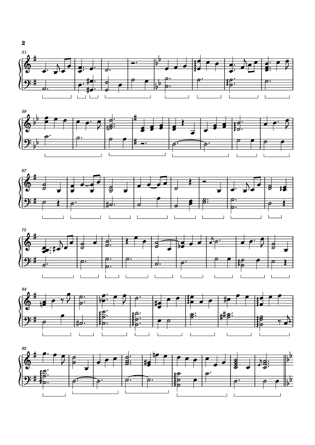 Trang 2 của Sheet nhạc PDF Piano bài hát Heidi Piano - Izumi Hirotaka
