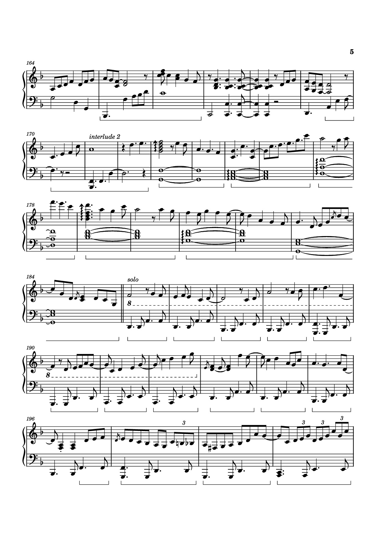 Trang 5 của Sheet nhạc PDF Piano bài hát White Mane Piano - Izumi Hirotaka