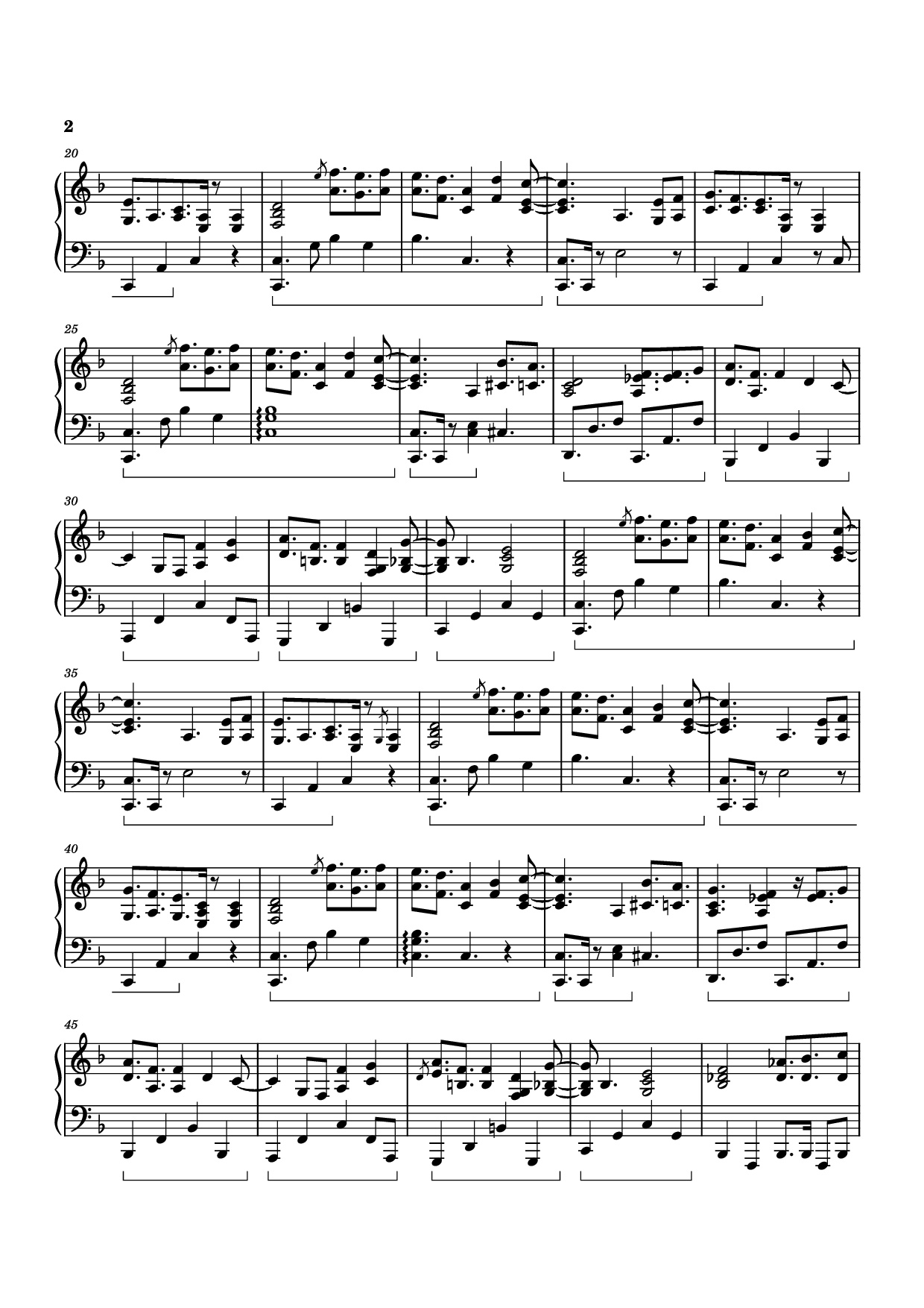 Trang 2 của Sheet nhạc PDF Piano bài hát El Mirage Piano - Izumi Hirotaka