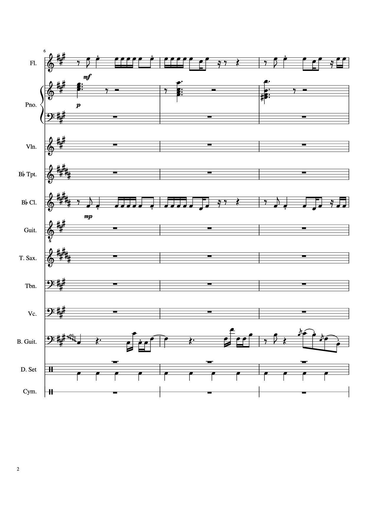 Trang 2 của Sheet nhạc PDF Piano bài hát Dynamite Piano - Arranged by AmyDoopy