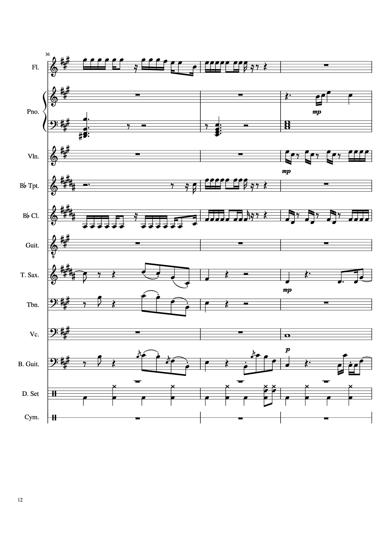 Trang 12 của Sheet nhạc PDF Piano bài hát Dynamite Piano - Arranged by AmyDoopy