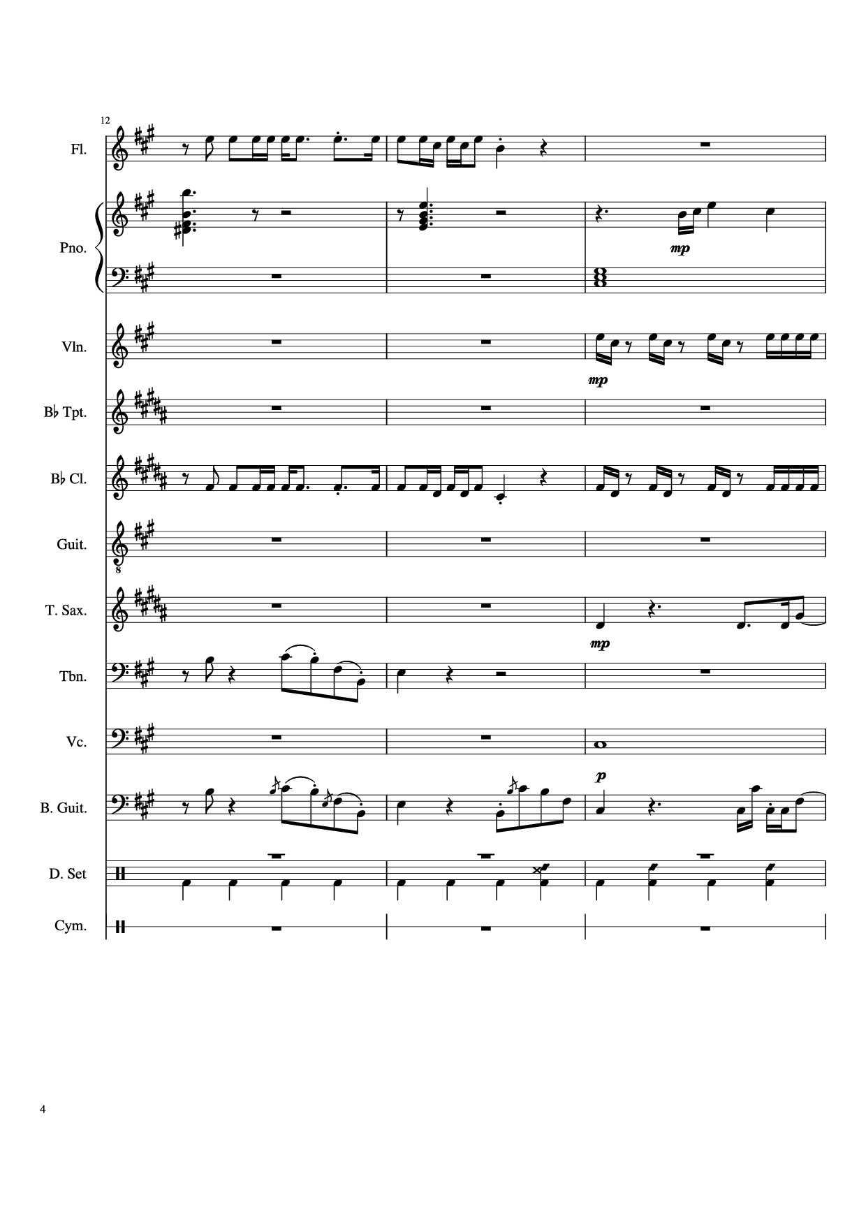 Trang 4 của Sheet nhạc PDF Piano bài hát Dynamite Piano - Arranged by AmyDoopy