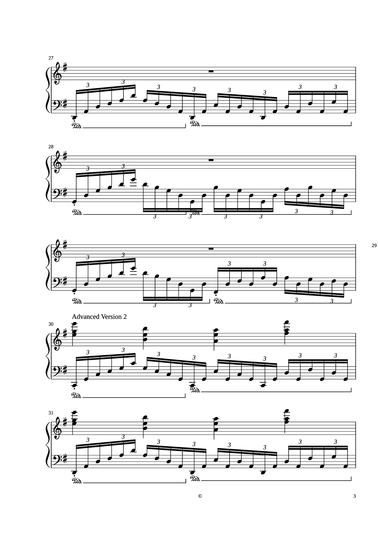 Trang 3 của Sheet nhạc PDF Piano bài hát Kingdom Hearts - Dearly Beloved Piano - Yoko Shimomura